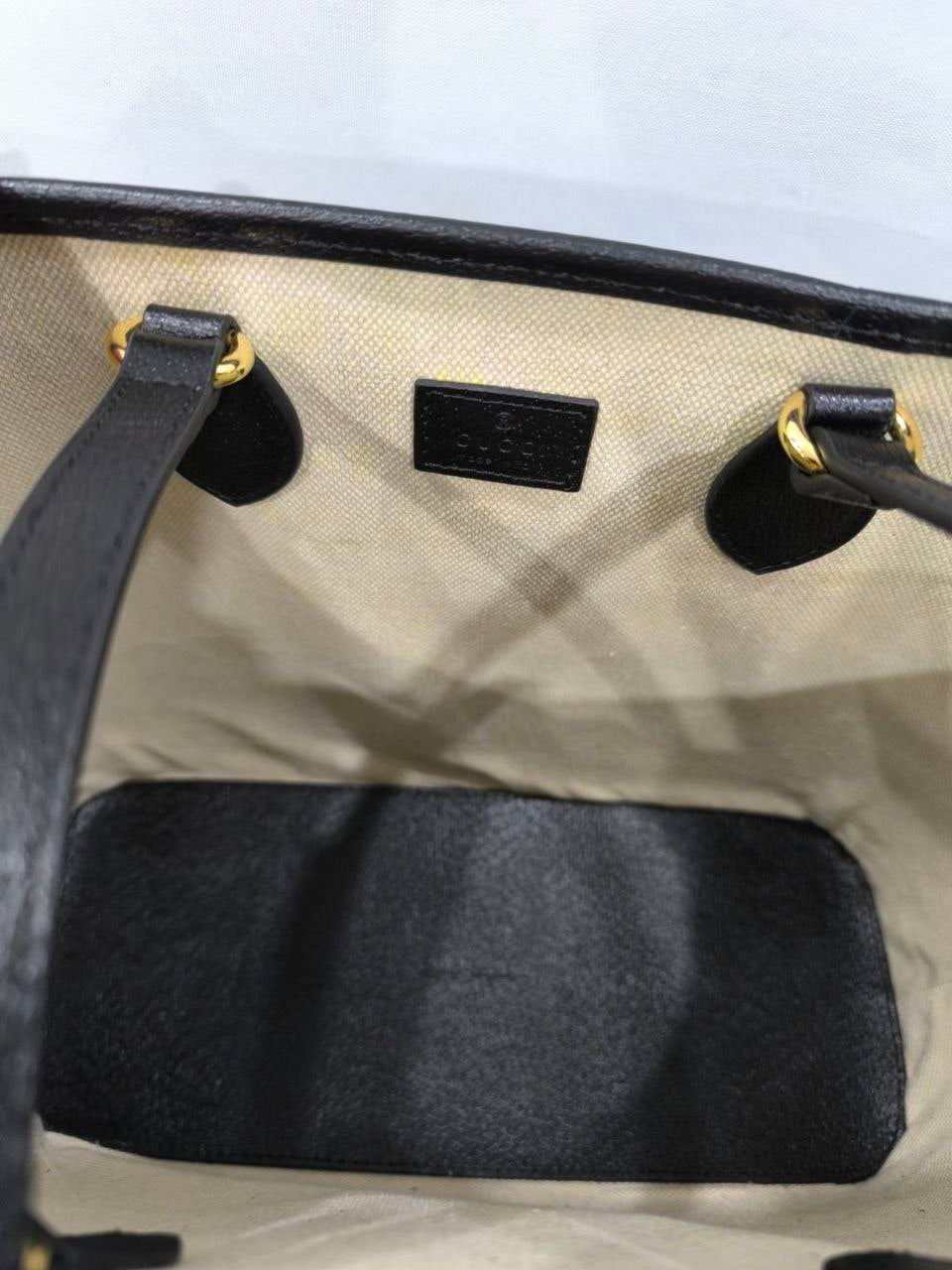 Gucci Ophidia Total Black Medium Tote Bag