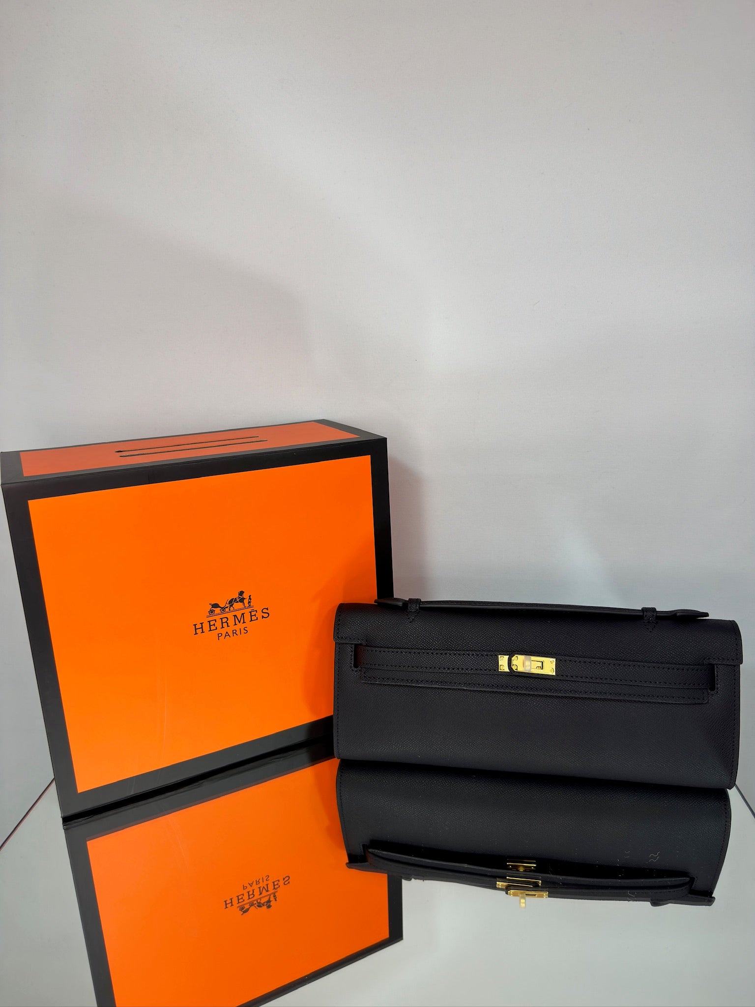 Hermès Kelly Cut Clutch – Swift Leather