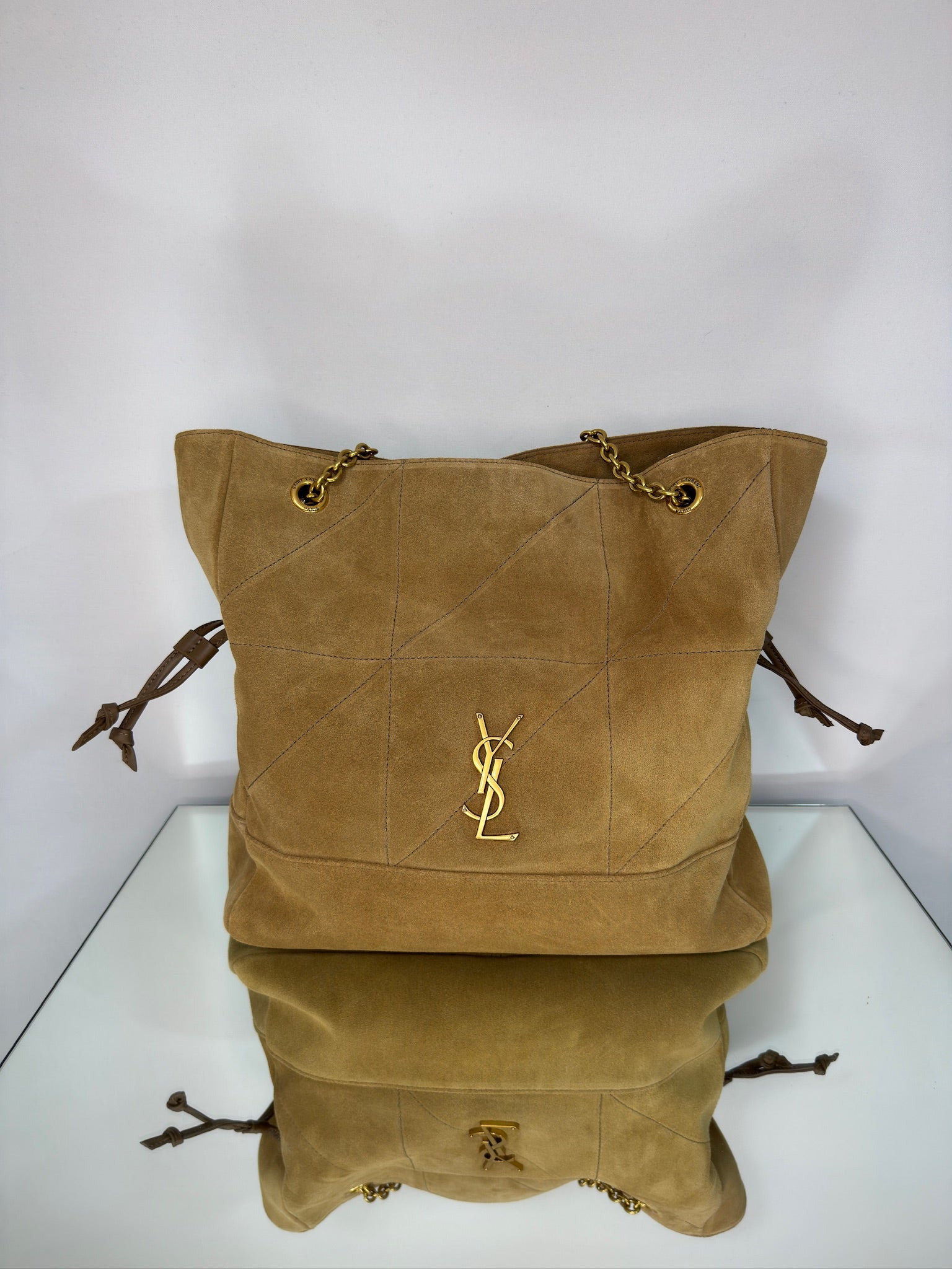 Saint Laurent Jamie 4.3 – Suede Golden Leaf