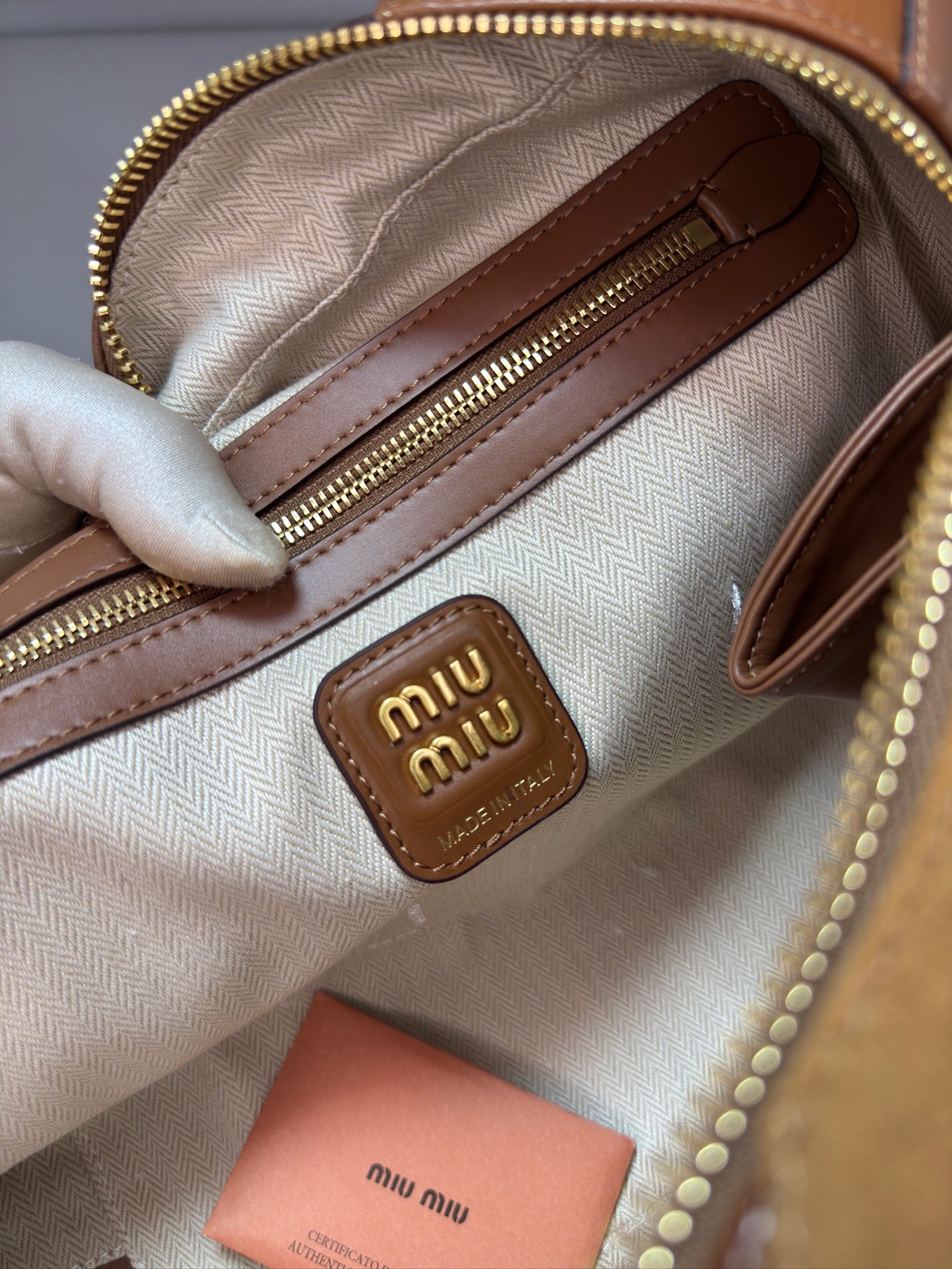 Miu Miu Leather patchwork Beau bag