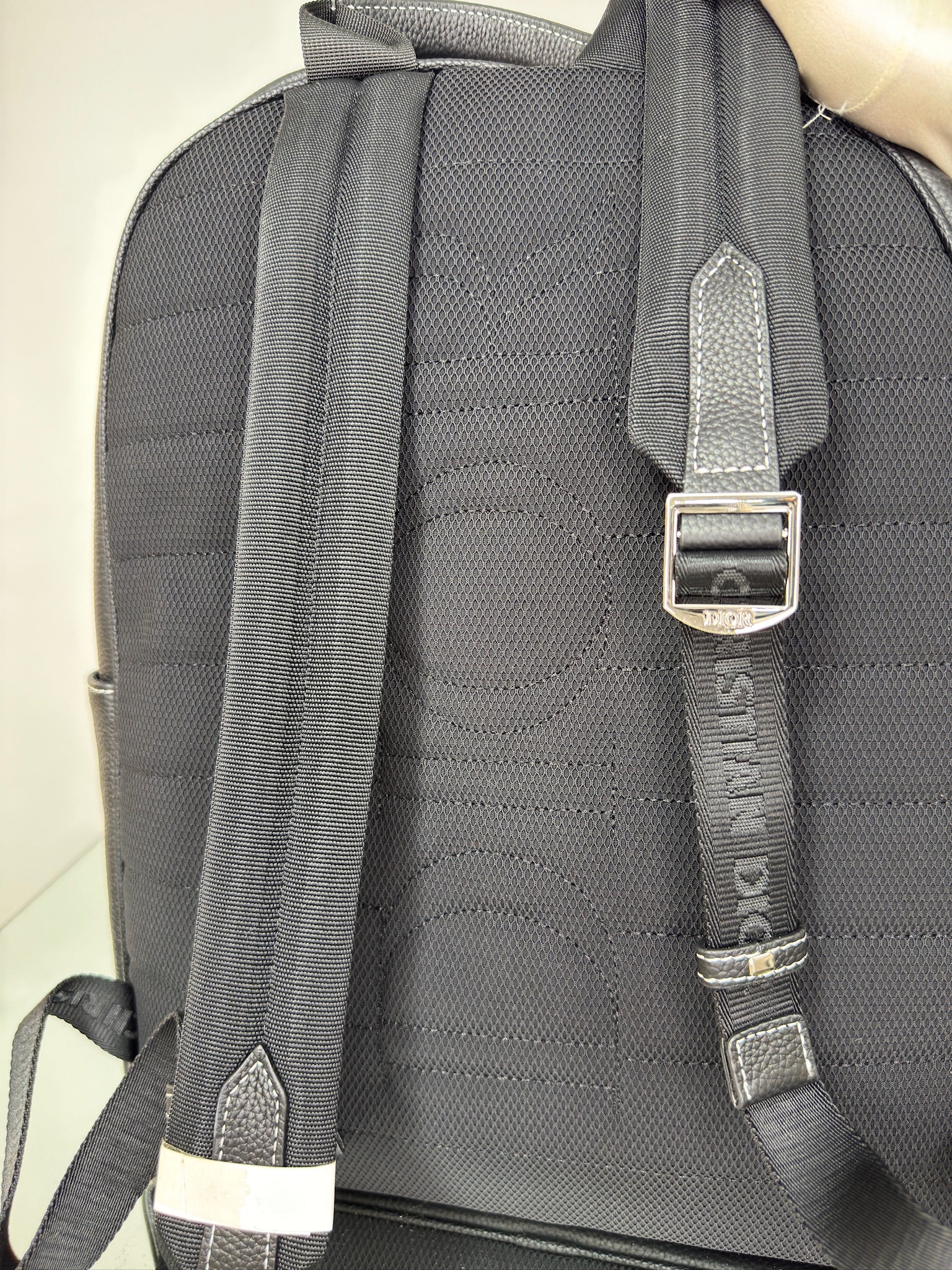 Dior Saddle Zip Backpack – Black Grained Calfskin