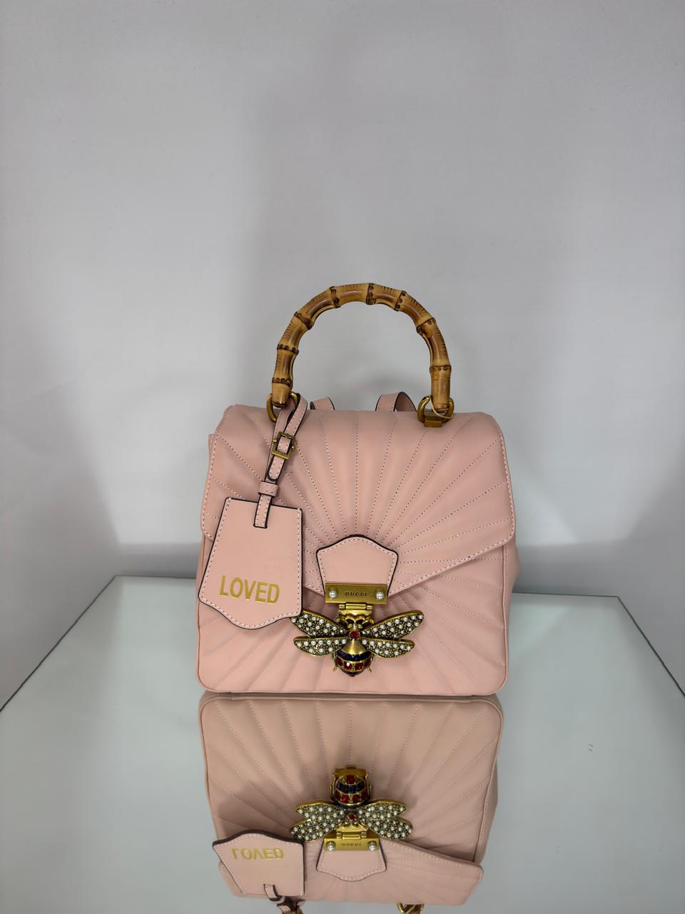 Gucci Calfskin Bamboo Queen Margaret backpack