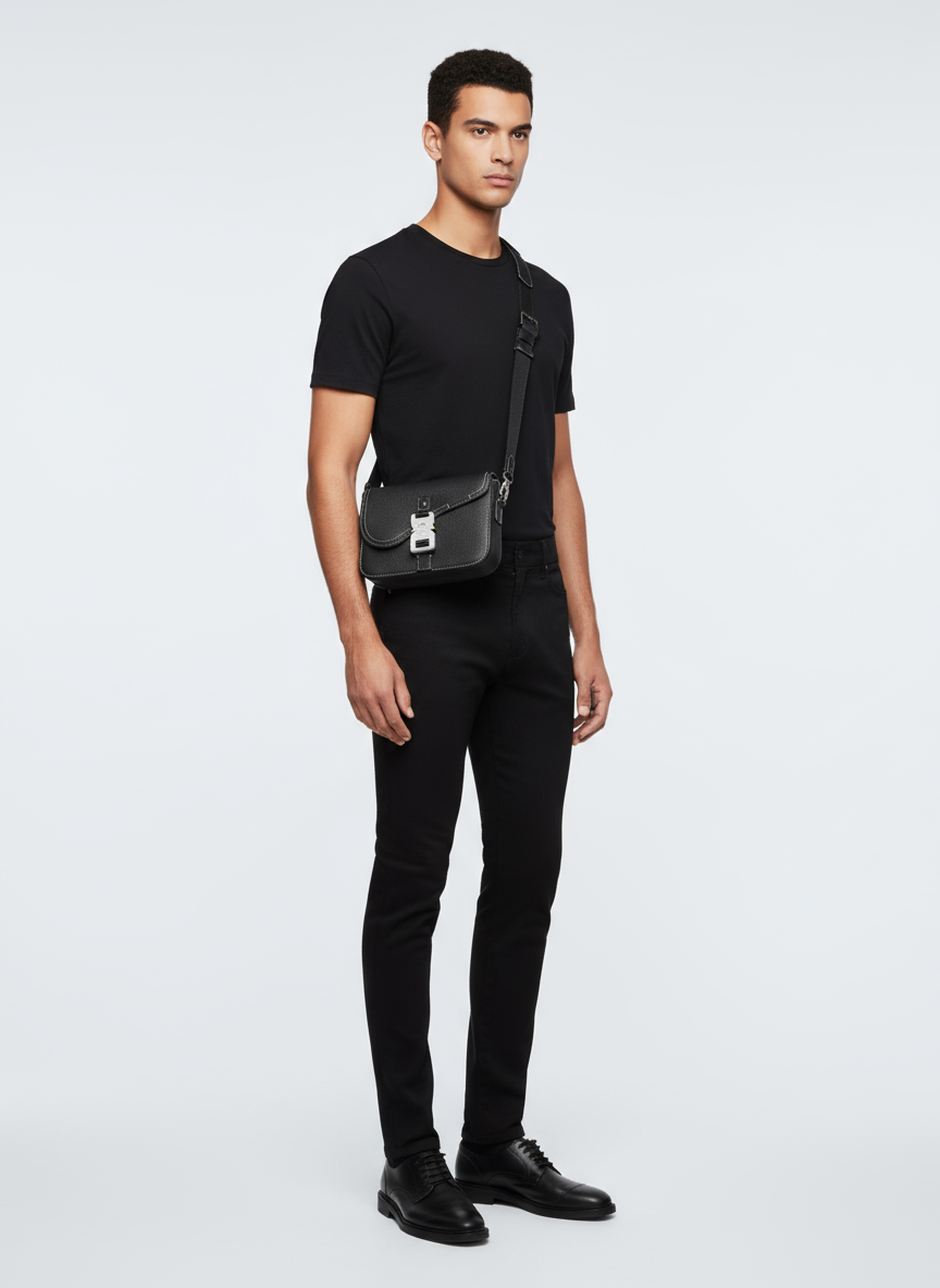 Dior Saddle A5 Pouch – Μαύρο Δέρμα