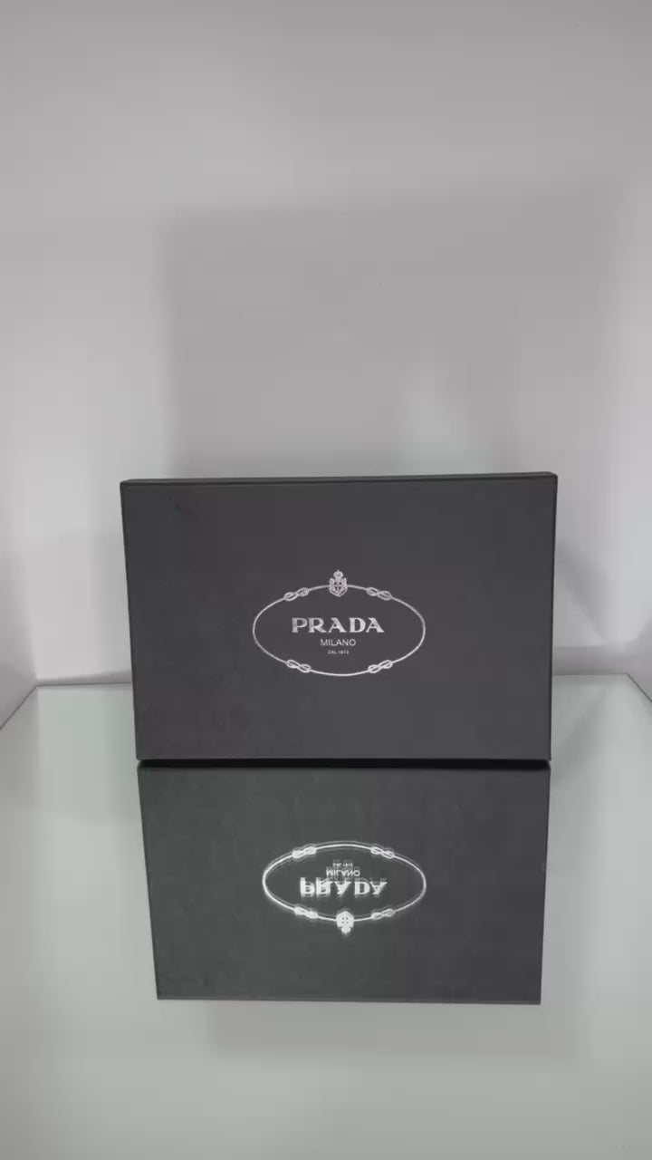 Prada Logo Plaque Clutch Bag