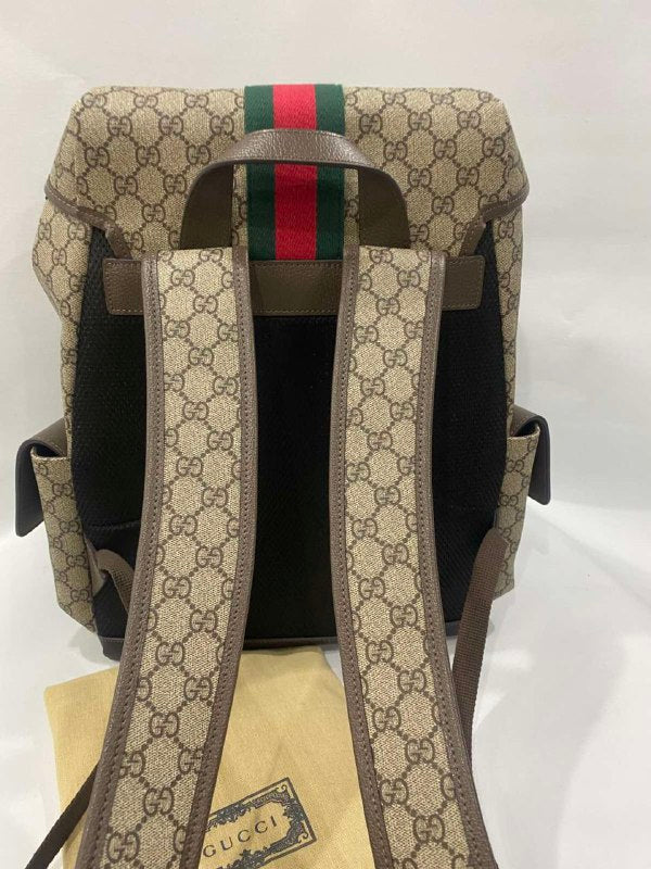 GUCCI ΚΑΦΕ LEATHER BACKPACK