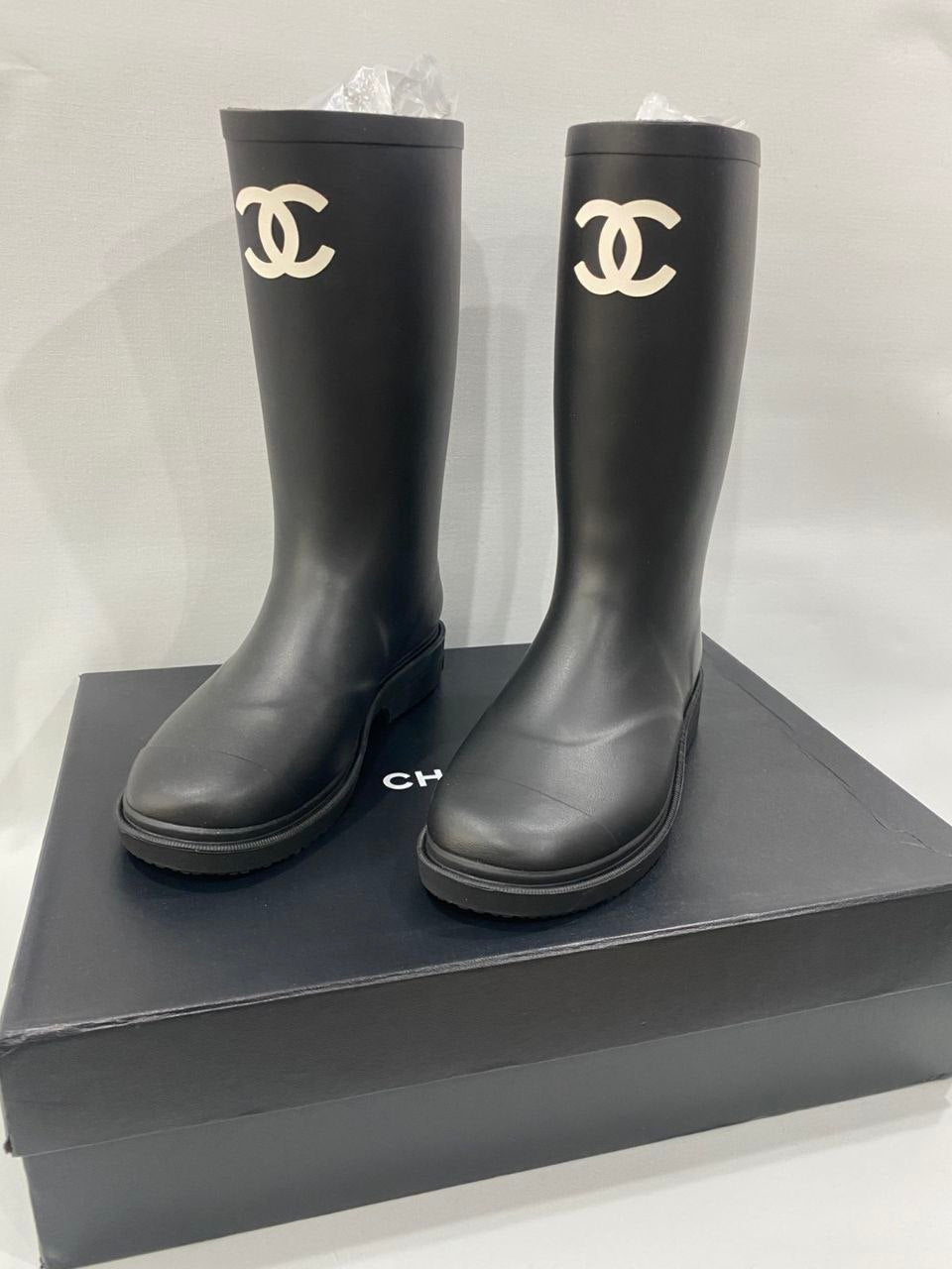Chanel Wellington Boots
