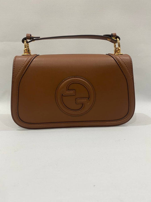 GUCCI BLONDIE BROWN LEATHER BAG