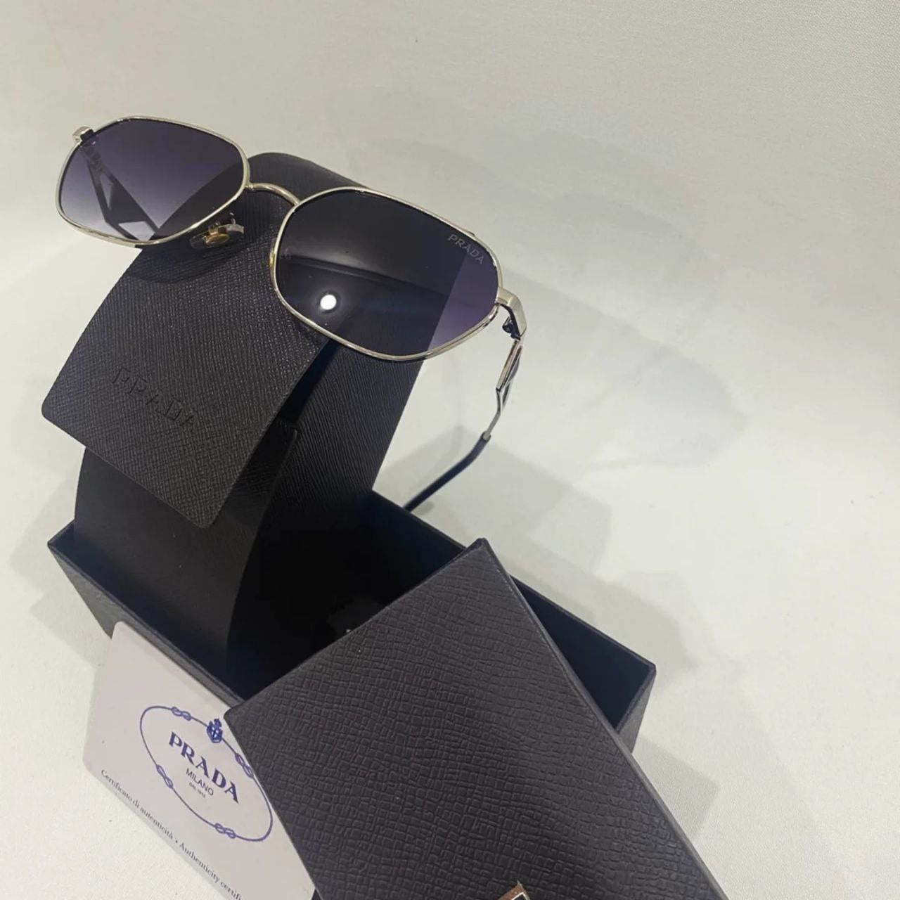 PRADA SILVER SUNGLASSES