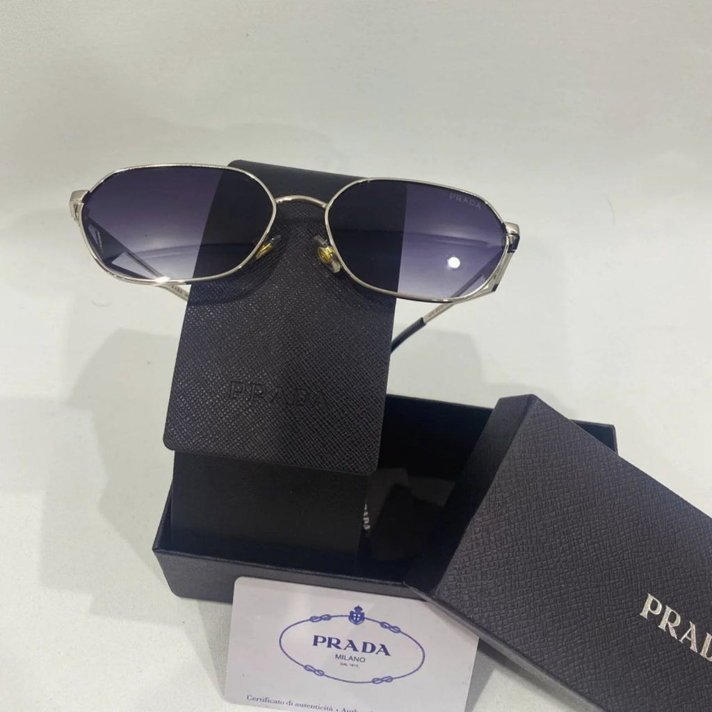 PRADA SILVER SUNGLASSES