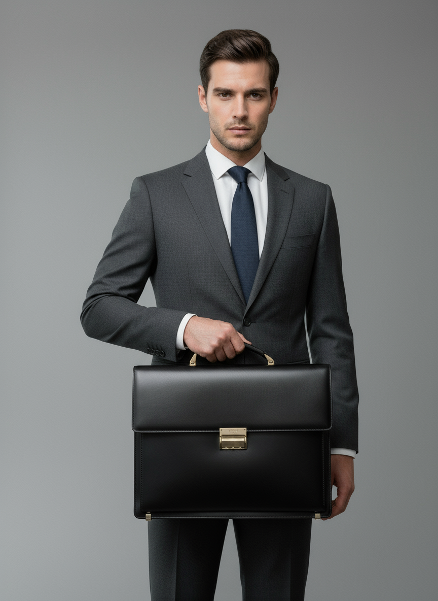 Montblanc Meisterstück Single Gusset Briefcase Bag