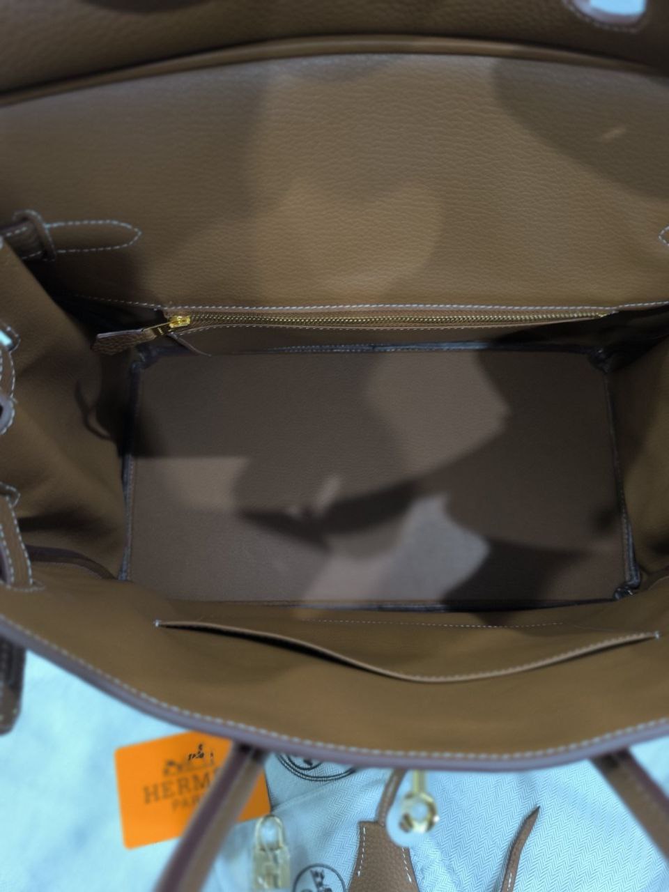 Hermès Birkin 40 Taba Leather Handbag