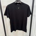 Prada Cotton T-Shirt Βlack with Triangle Logo
