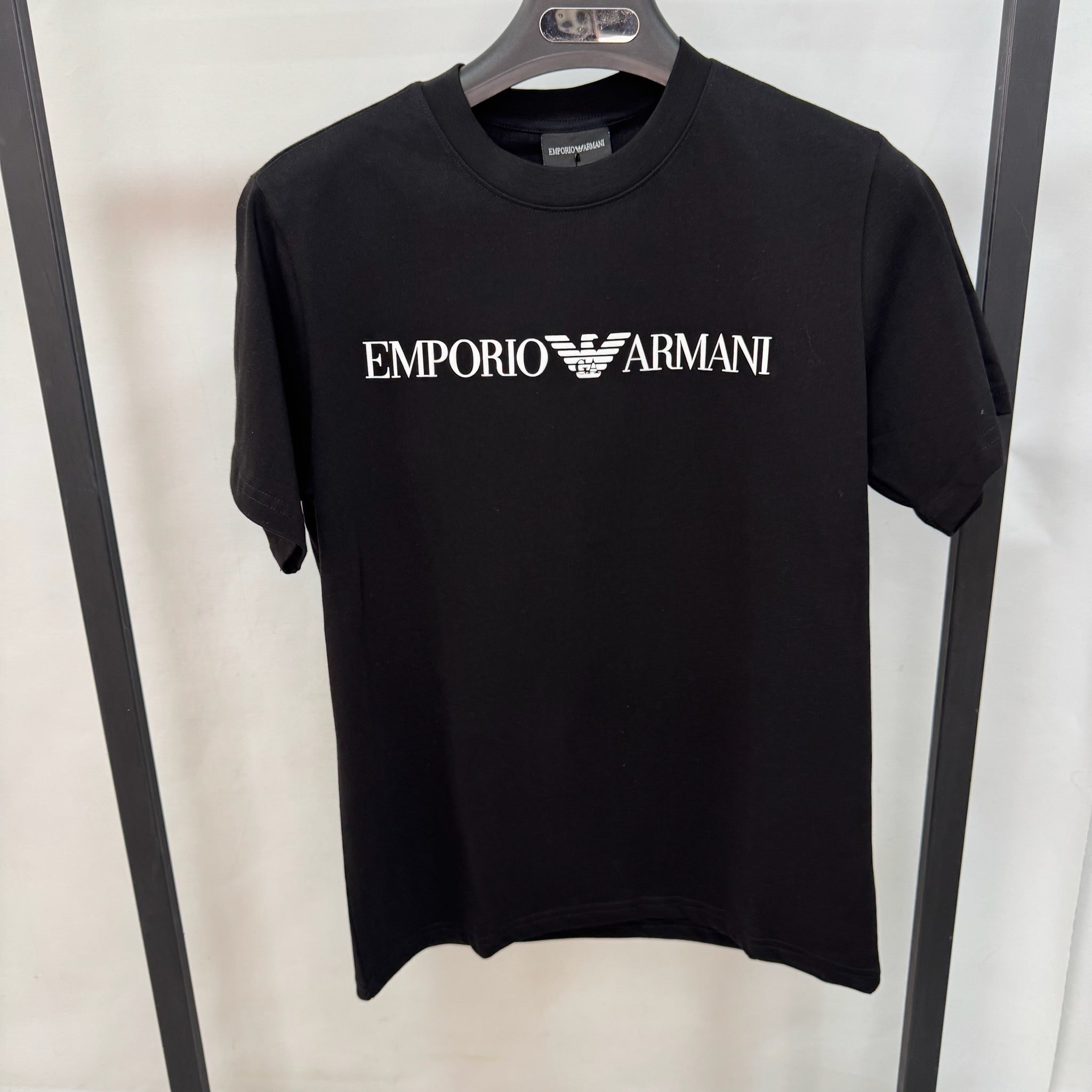Emporio Armani Black Logo Print T-Shirt