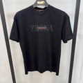 Zegna Premium Cotton Black T-Shirt