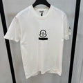 Moncler White Cotton Flocked Logo T-Shirt
