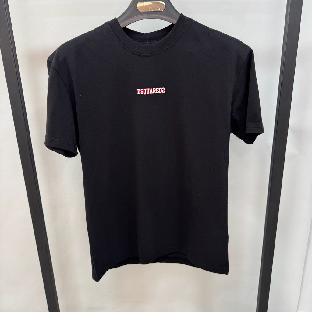 Dsquared2 Double Logo Varsity T-Shirt Black