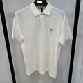 Moncler Classic Logo Piqué White Polo Shirt