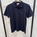 Brunello Cucinelli Contrast-Trim Piqué Blue Polo Shirt
