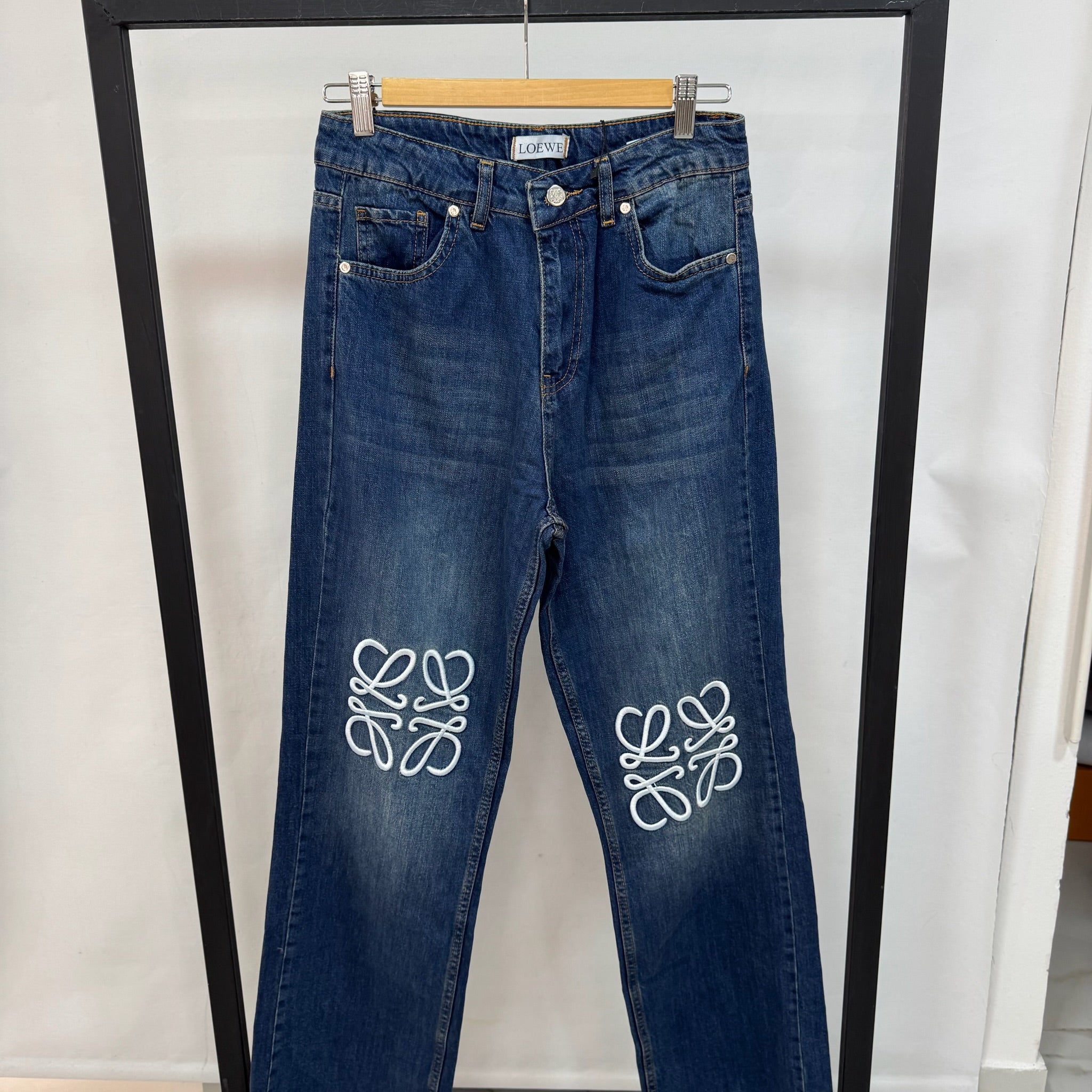 Loewe Anagram Logo Denim Jeans (Blue)