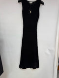Saint Laurent (YSL) Crochet Knit Maxi Dress (Black)