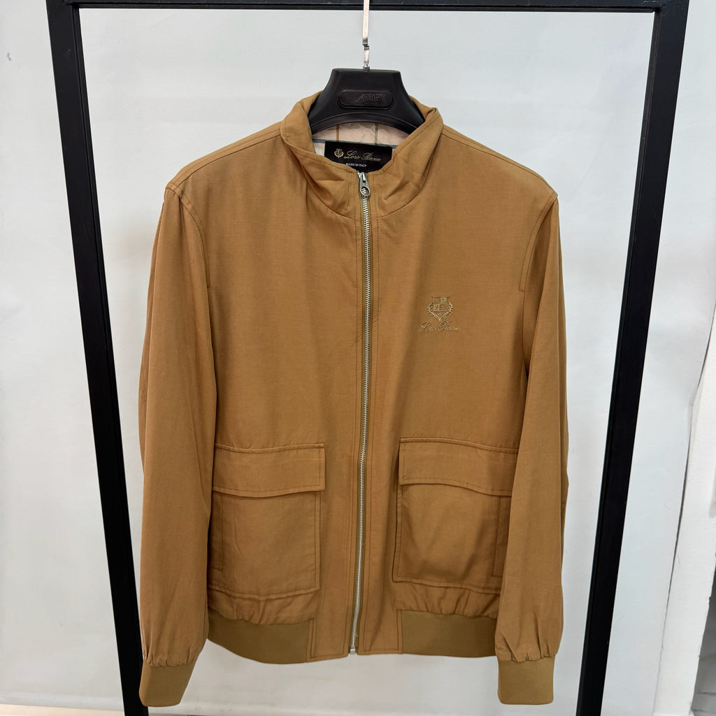 Loro Piana Traveller Windbreaker Jacket (Tan/Camel)