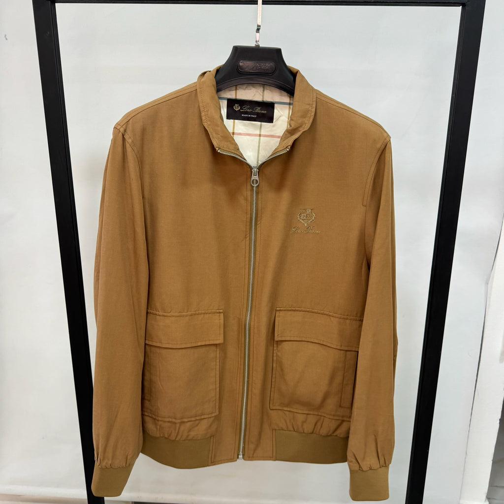 Loro Piana Traveller Windbreaker Jacket (Tan/Camel)