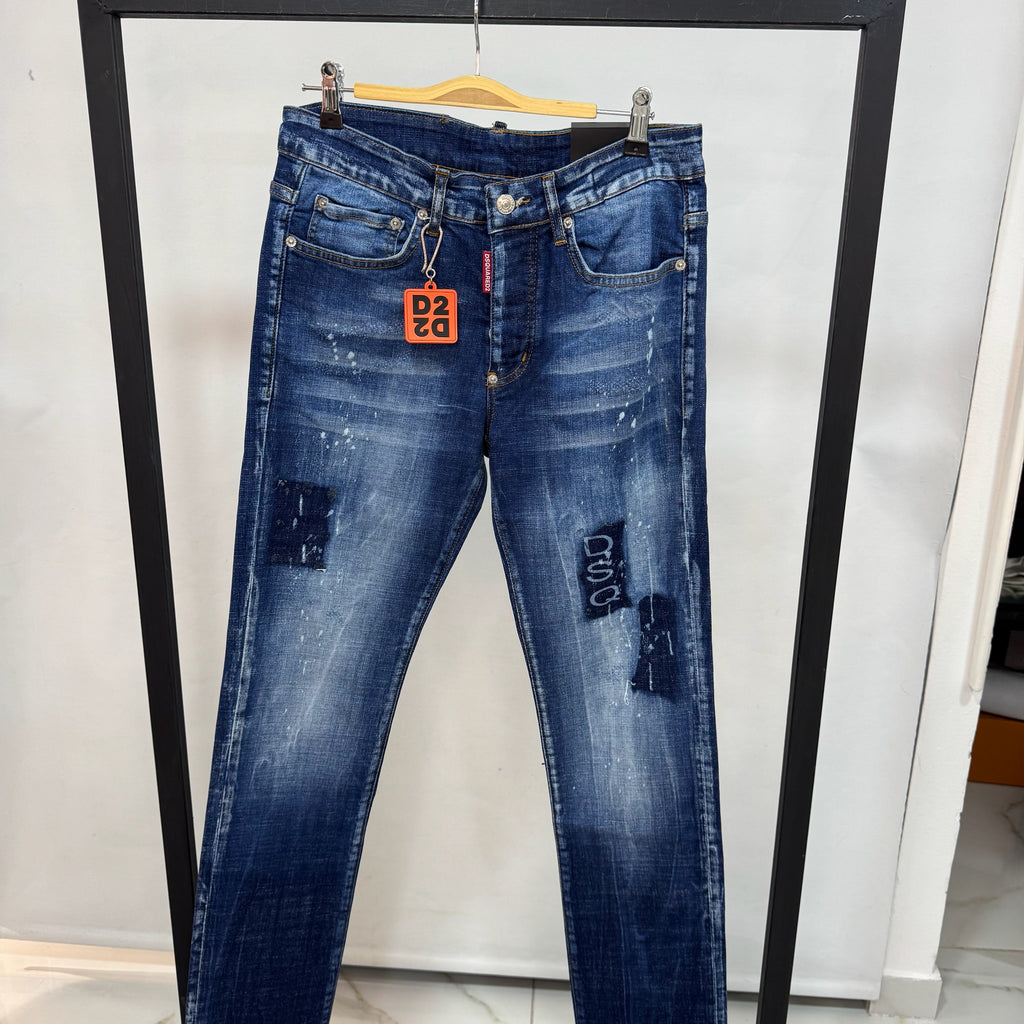 Dsquared2 Distressed "Cool Guy" Jeans with Red Logo Tab