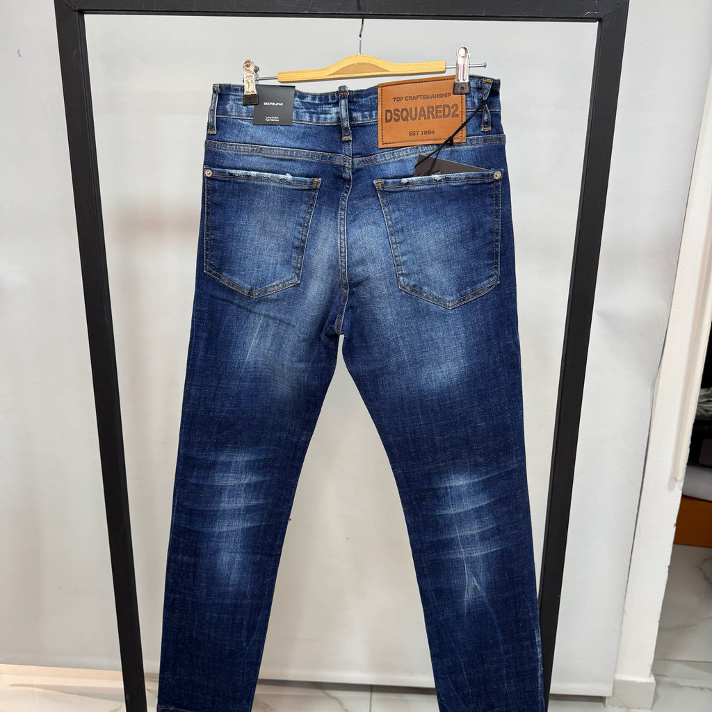 Dsquared2 Distressed "Cool Guy" Jeans with Red Logo Tab