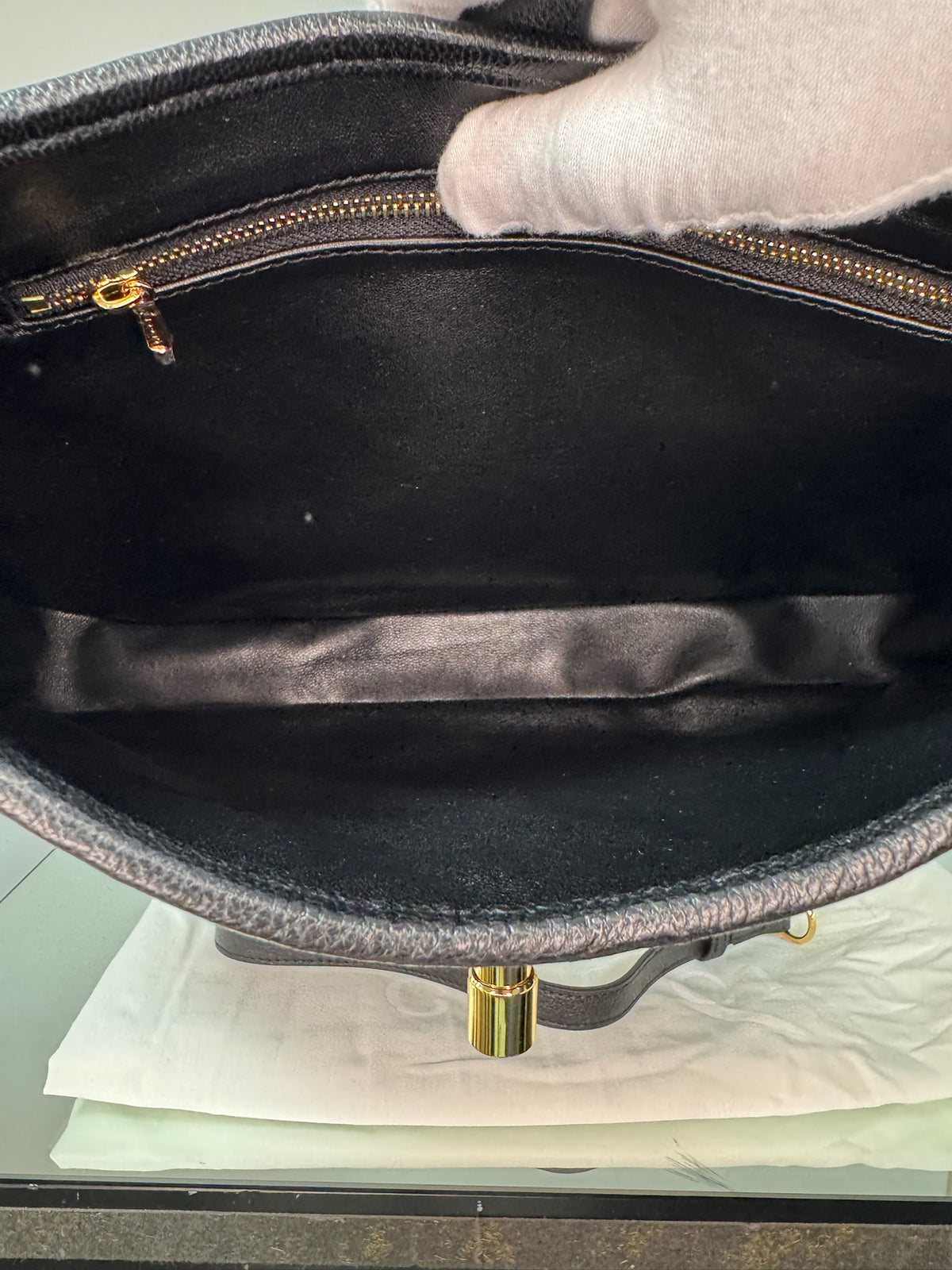 Gucci Jackie 1961 Grain Leather Shoulder Bag (Burgundy & Black)