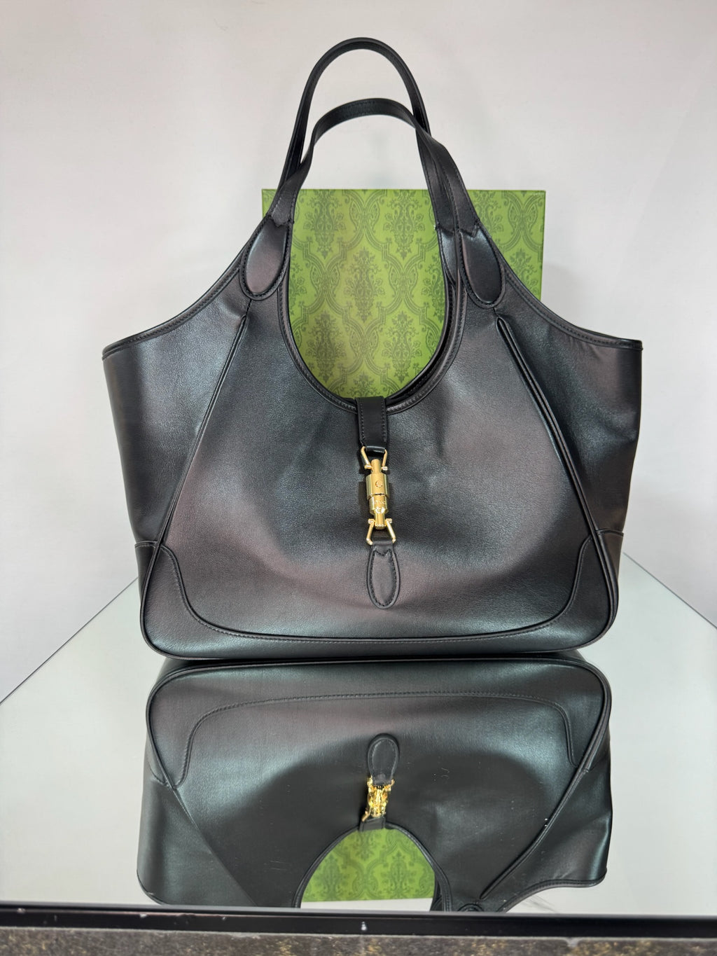 Gucci Jackie 1961 Large Leather Shoulder Bag