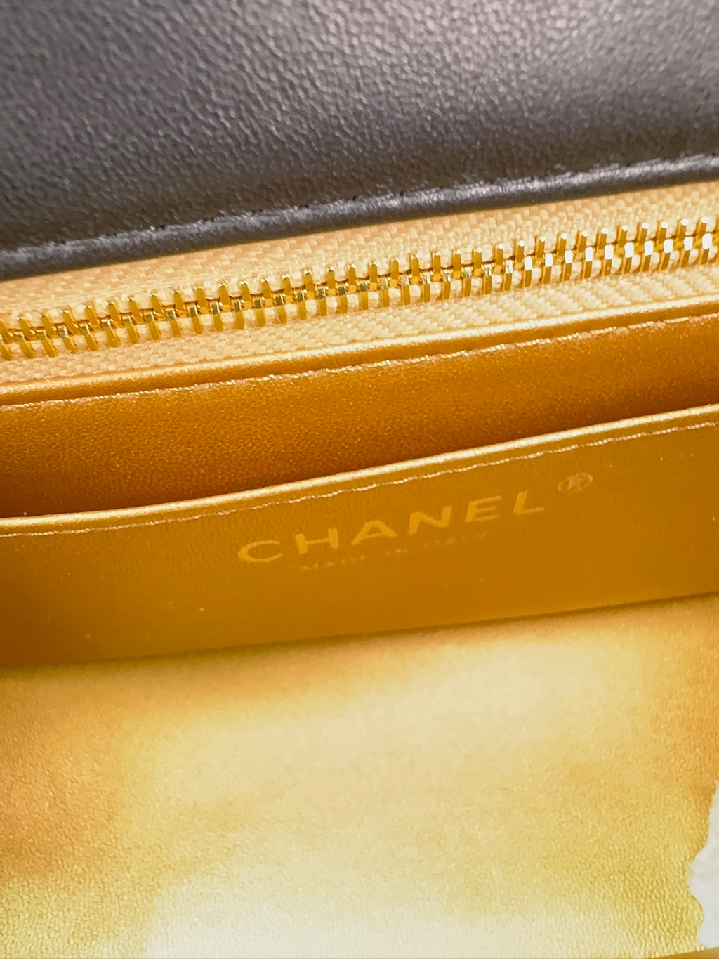Chanel Classic Mini Flap Bag with Pearl Crush / Globe Ball (Black & Burgundy)