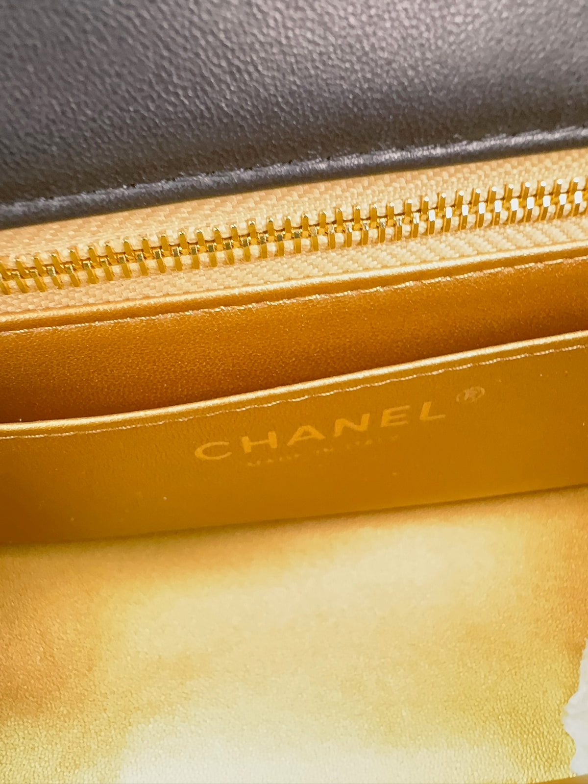 Chanel Classic Mini Flap Bag with Pearl Crush / Globe Ball (Black & Burgundy)