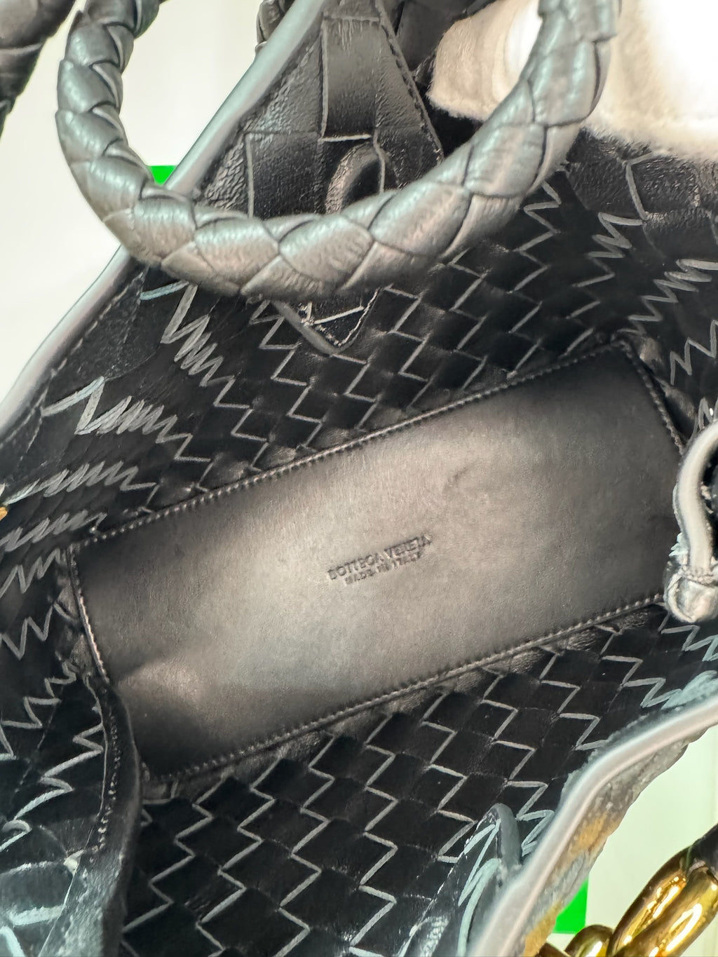 Bottega Veneta Andiamo Small Intrecciato Leather Bag