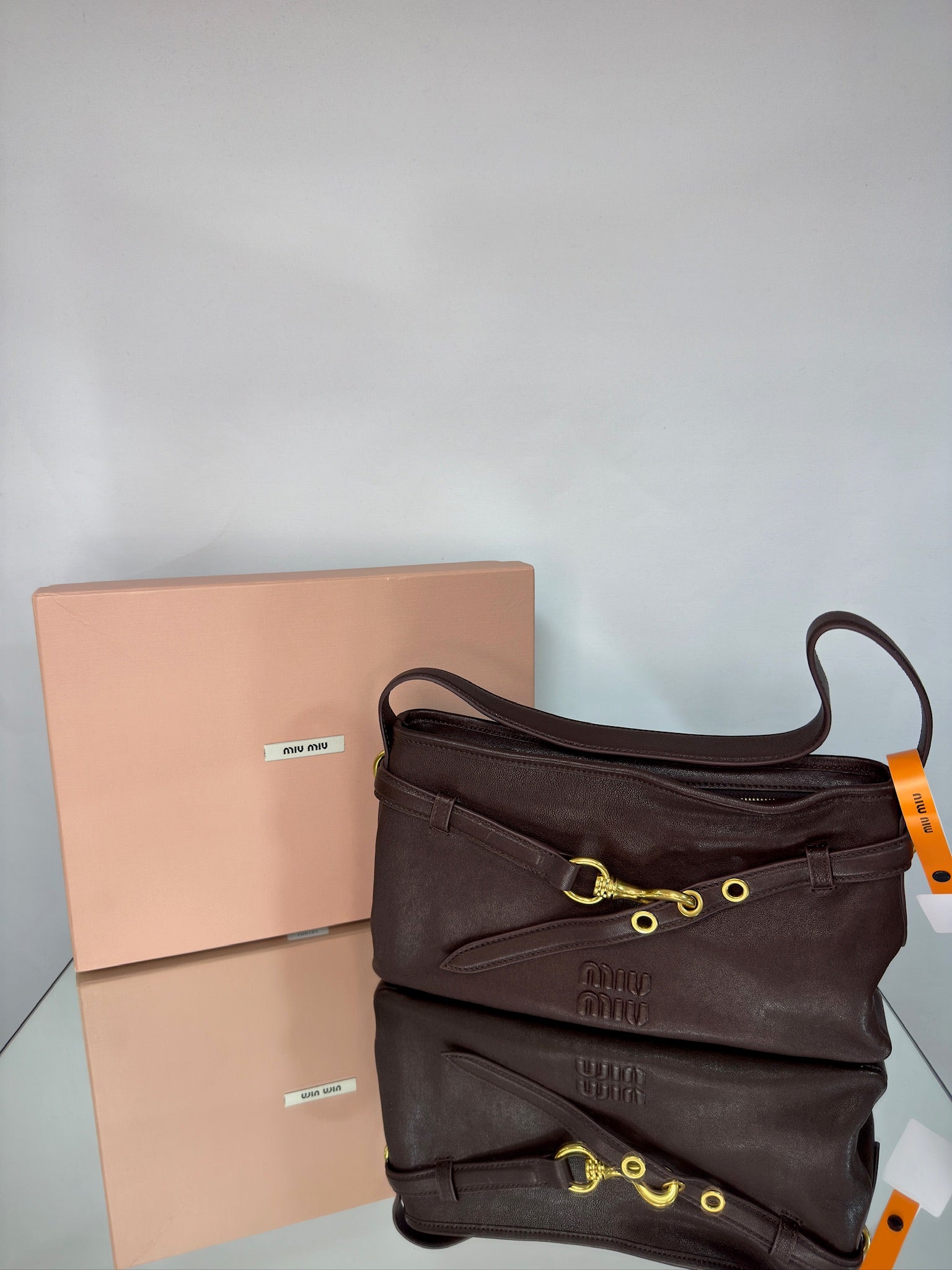 Miu Miu Aventure Bag – Nappa Leather Briarwood