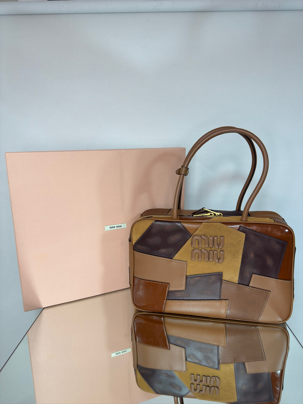 Miu Miu Leather patchwork Beau bag