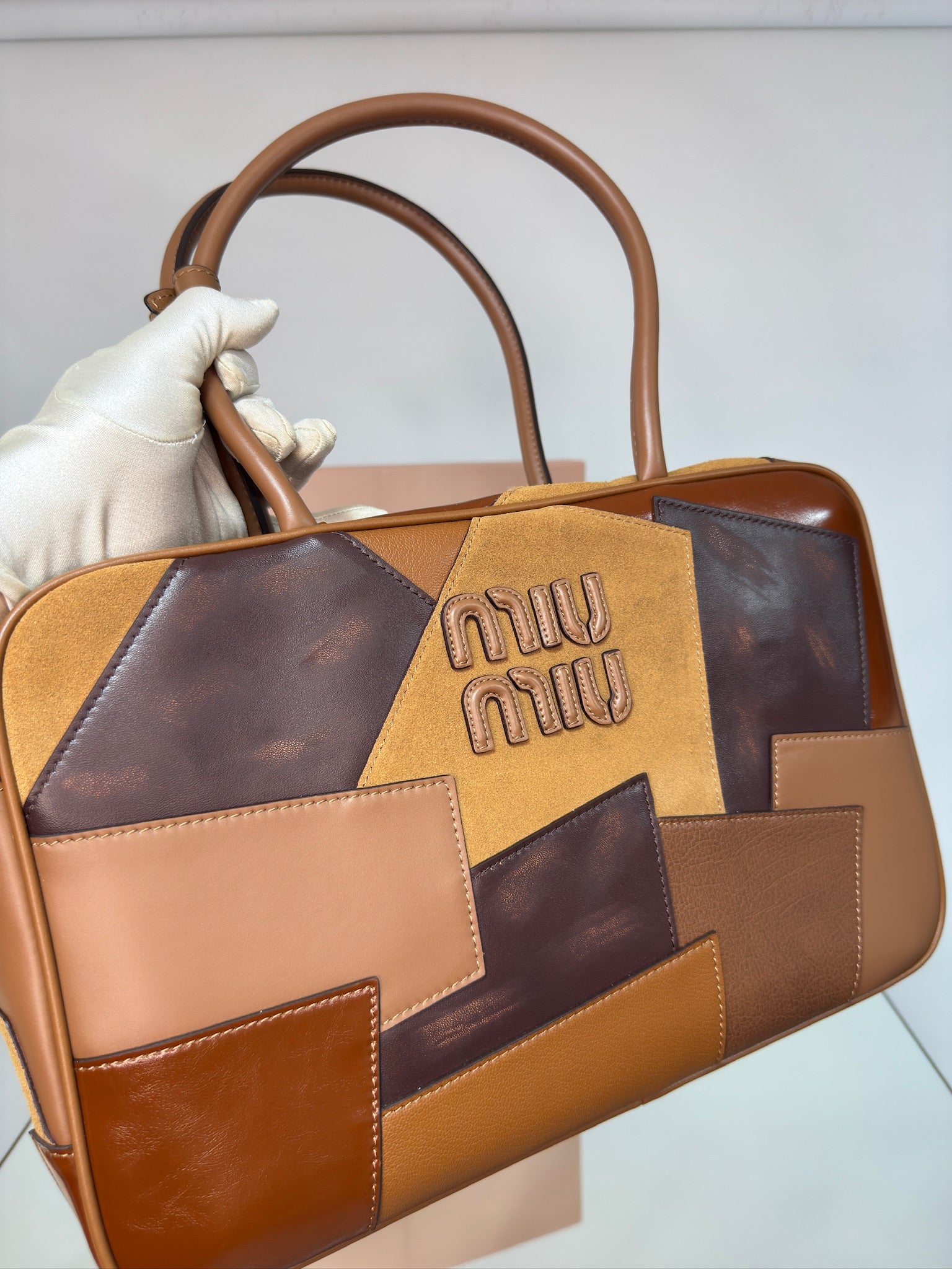 Miu Miu Leather patchwork Beau bag