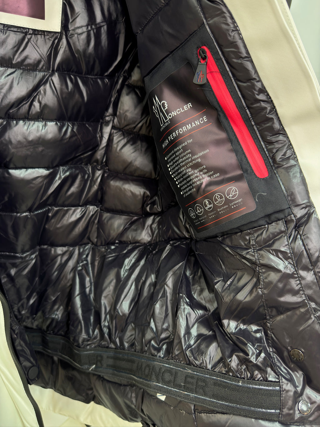 Moncler Grenoble Lapanche Down Jacket with Belt