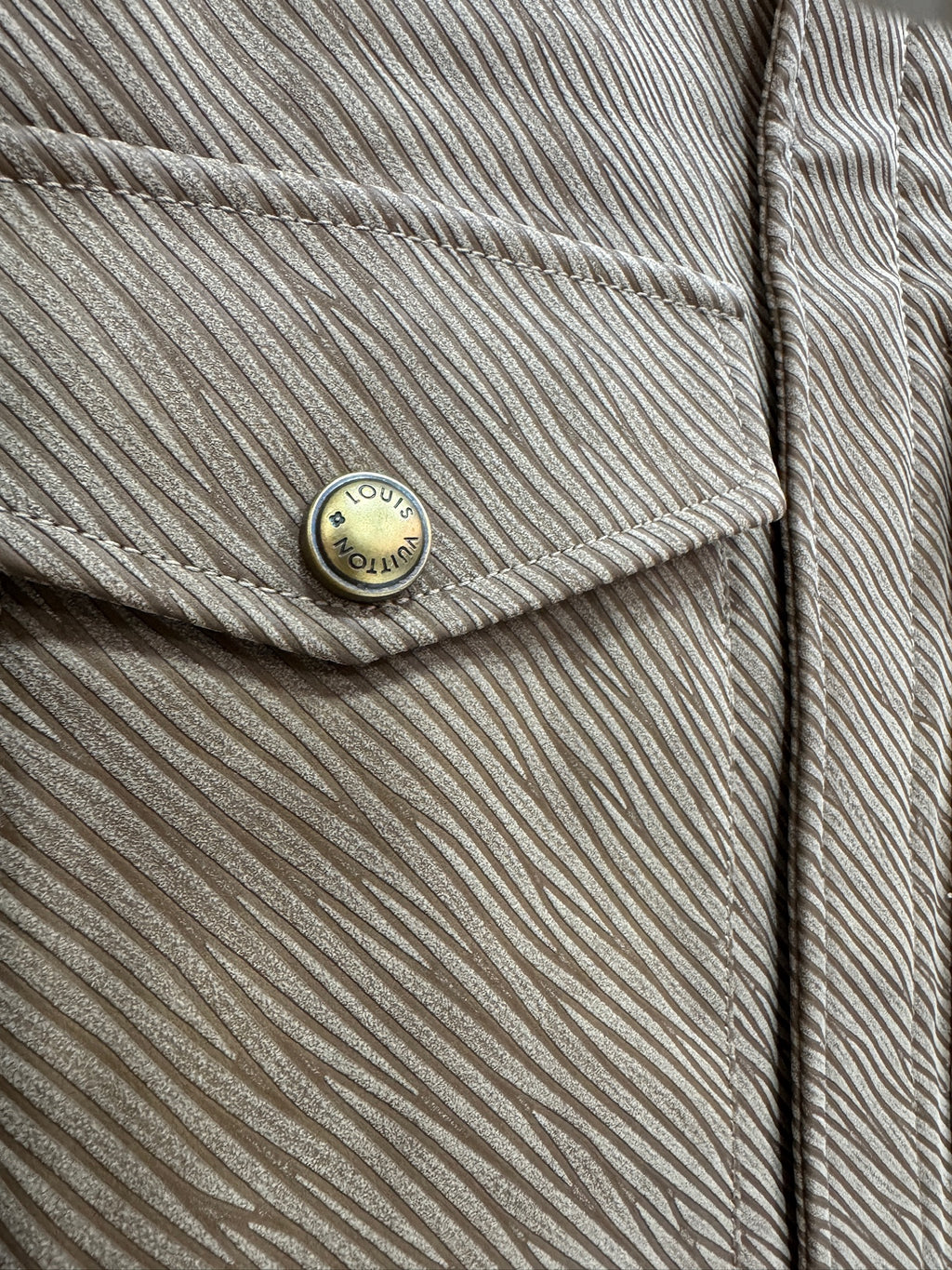 Louis Vuitton Epi Embossed Leather Flight Jacket