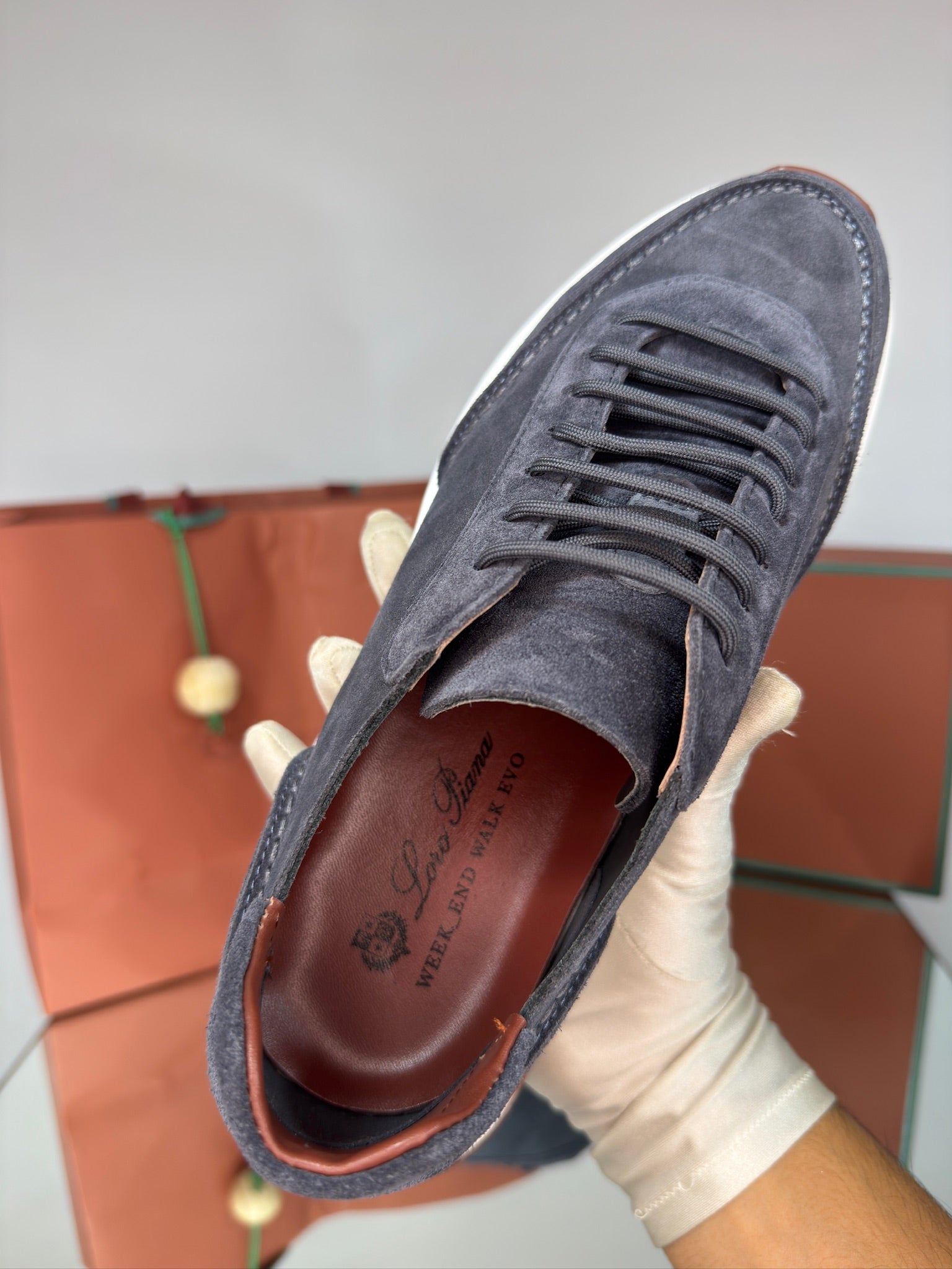 Loro Piana Week-End Evo Suede – Blue