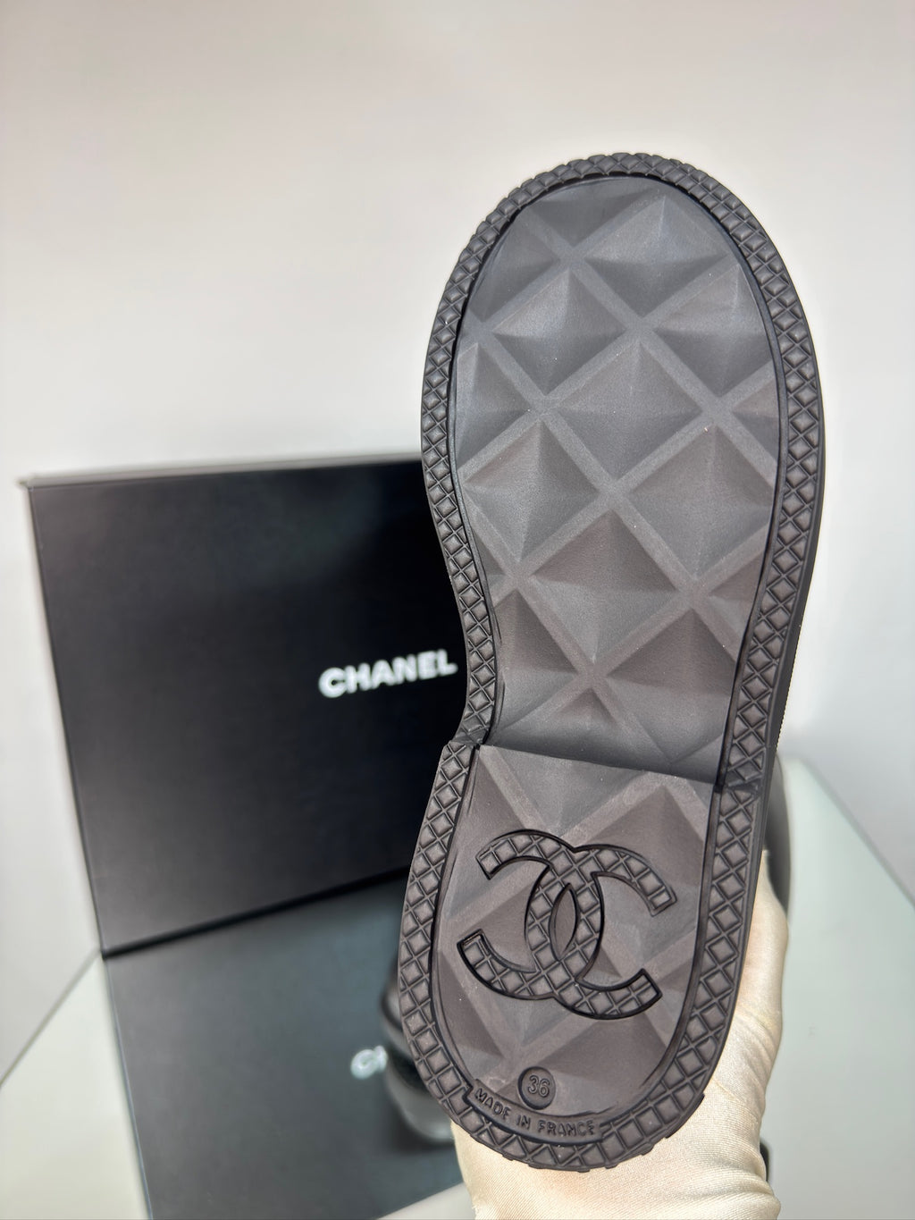 Chanel Wellington Boots – Rubber with CC Logo