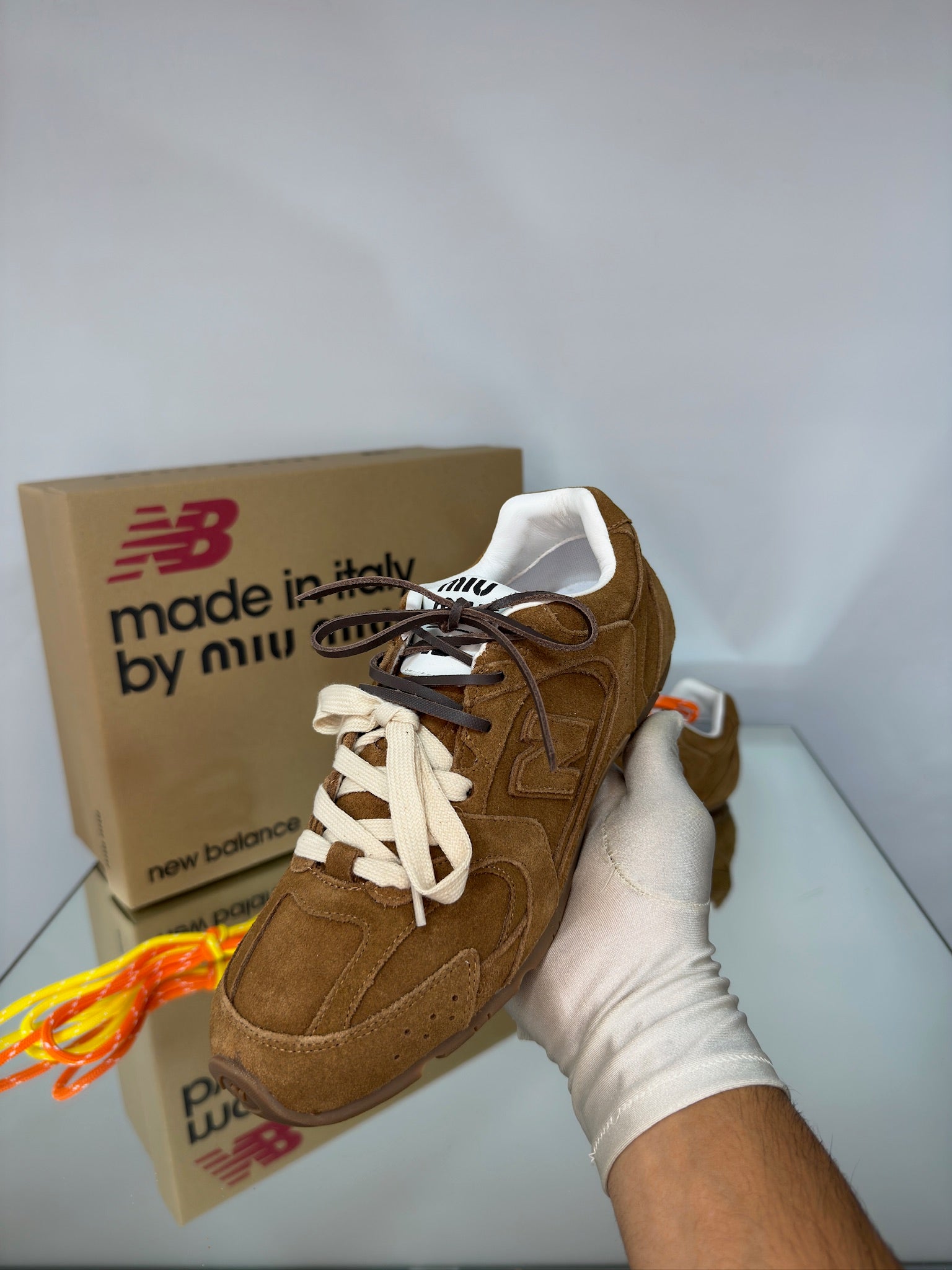 New Balance × Miu Miu 530 SL – Cinnamon Suede