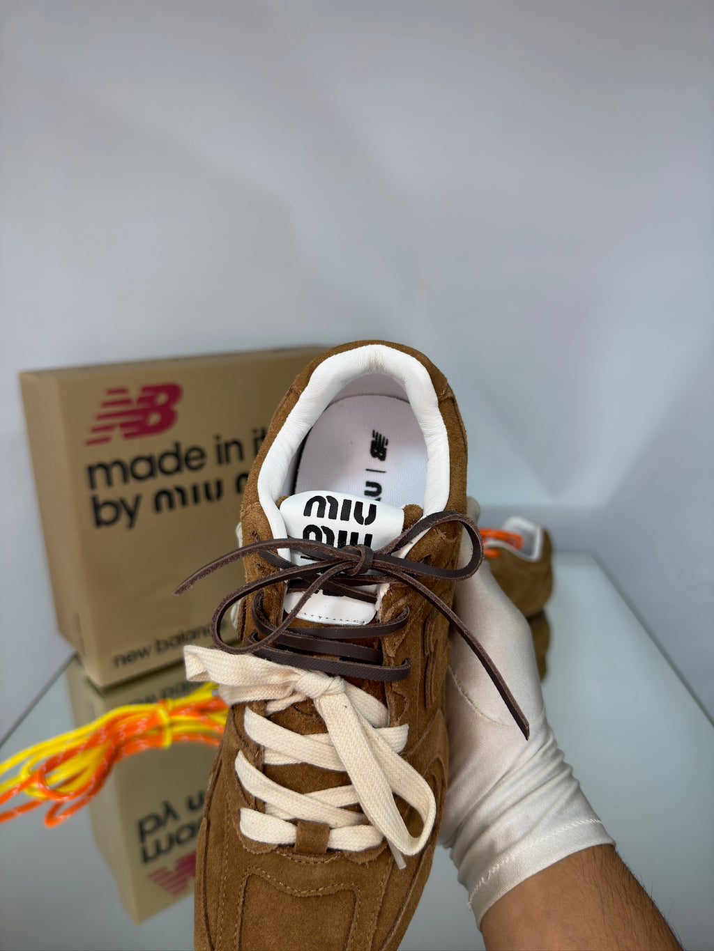 New Balance × Miu Miu 530 SL – Cinnamon Suede