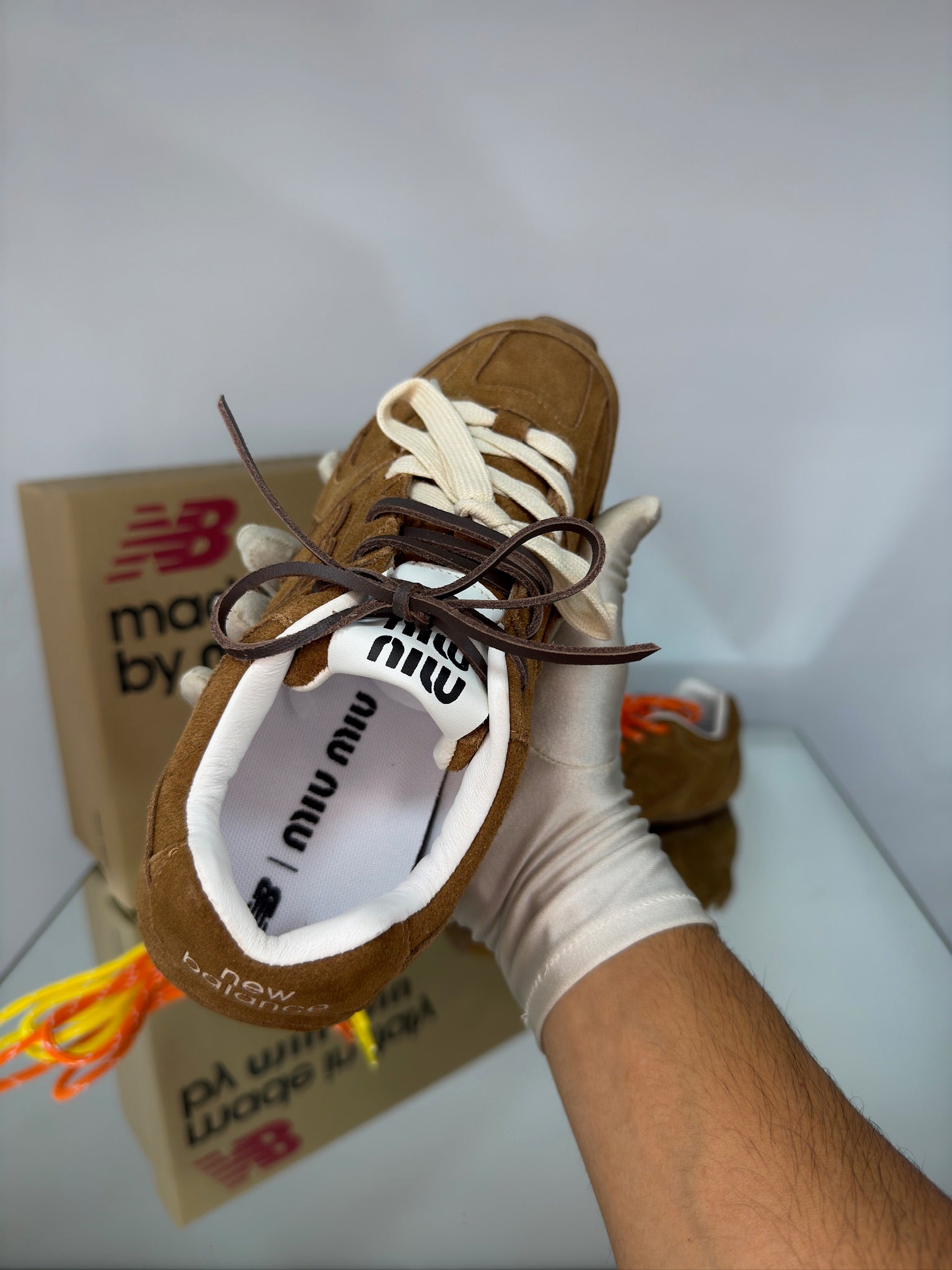 New Balance × Miu Miu 530 SL – Cinnamon Suede