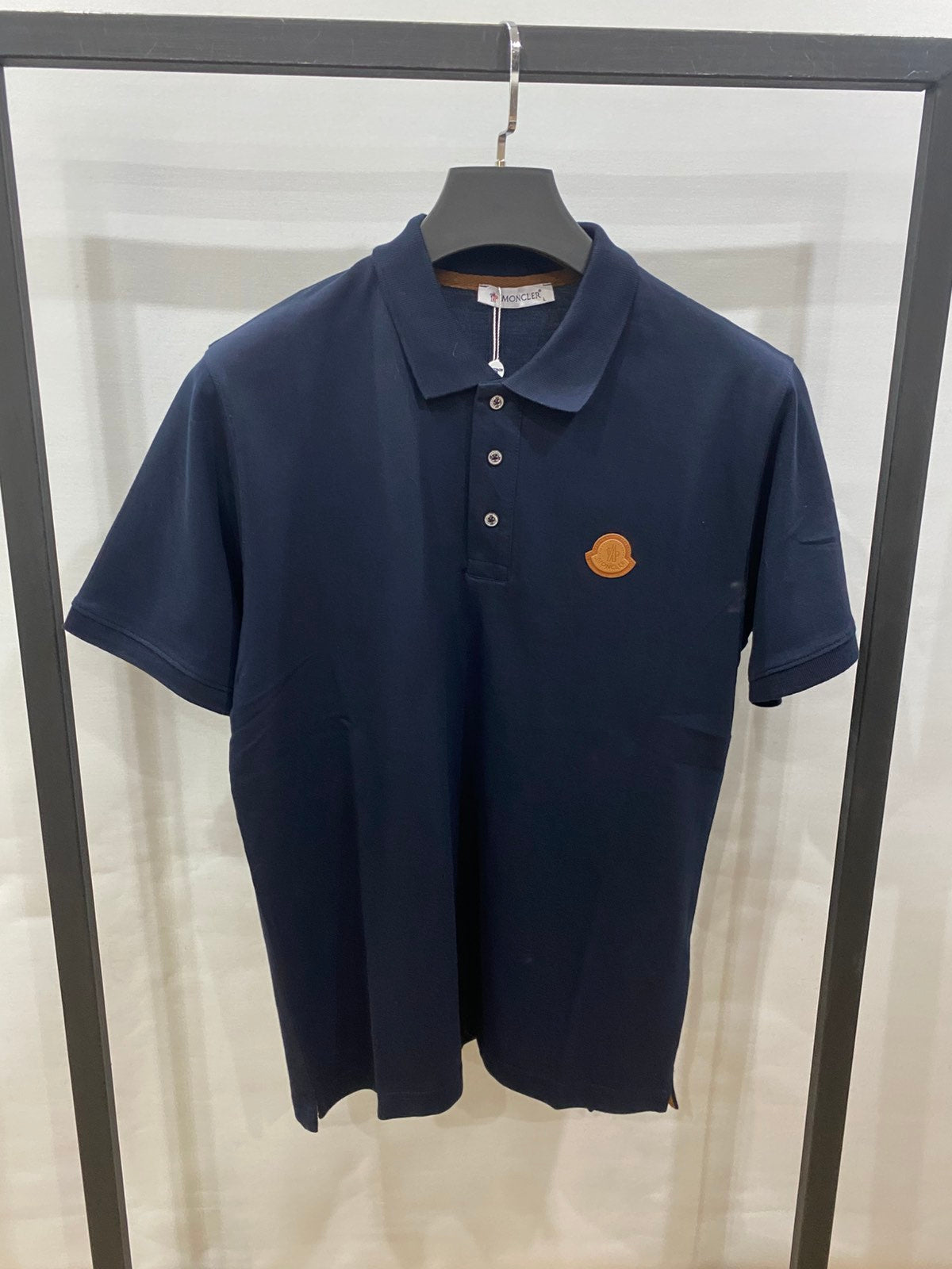 TSHIRT POLO MONCLER ΜΑΥΡΟ ΥΠΕΡΜΕΓΕΘΟΣ