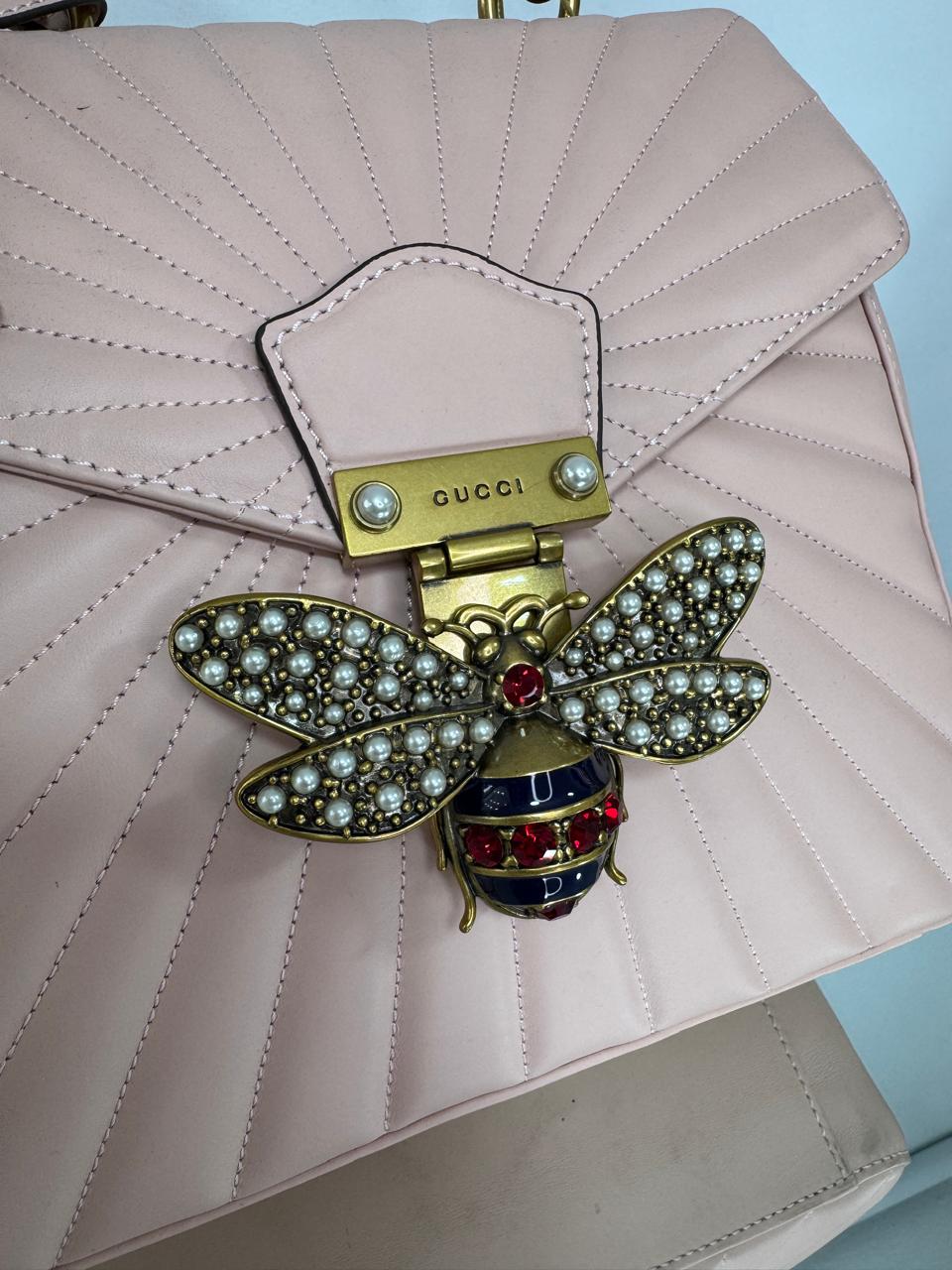 Gucci Calfskin Bamboo Queen Margaret backpack