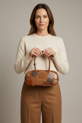 Miu Miu Arcadie Patchwork Leather & Suede Bag