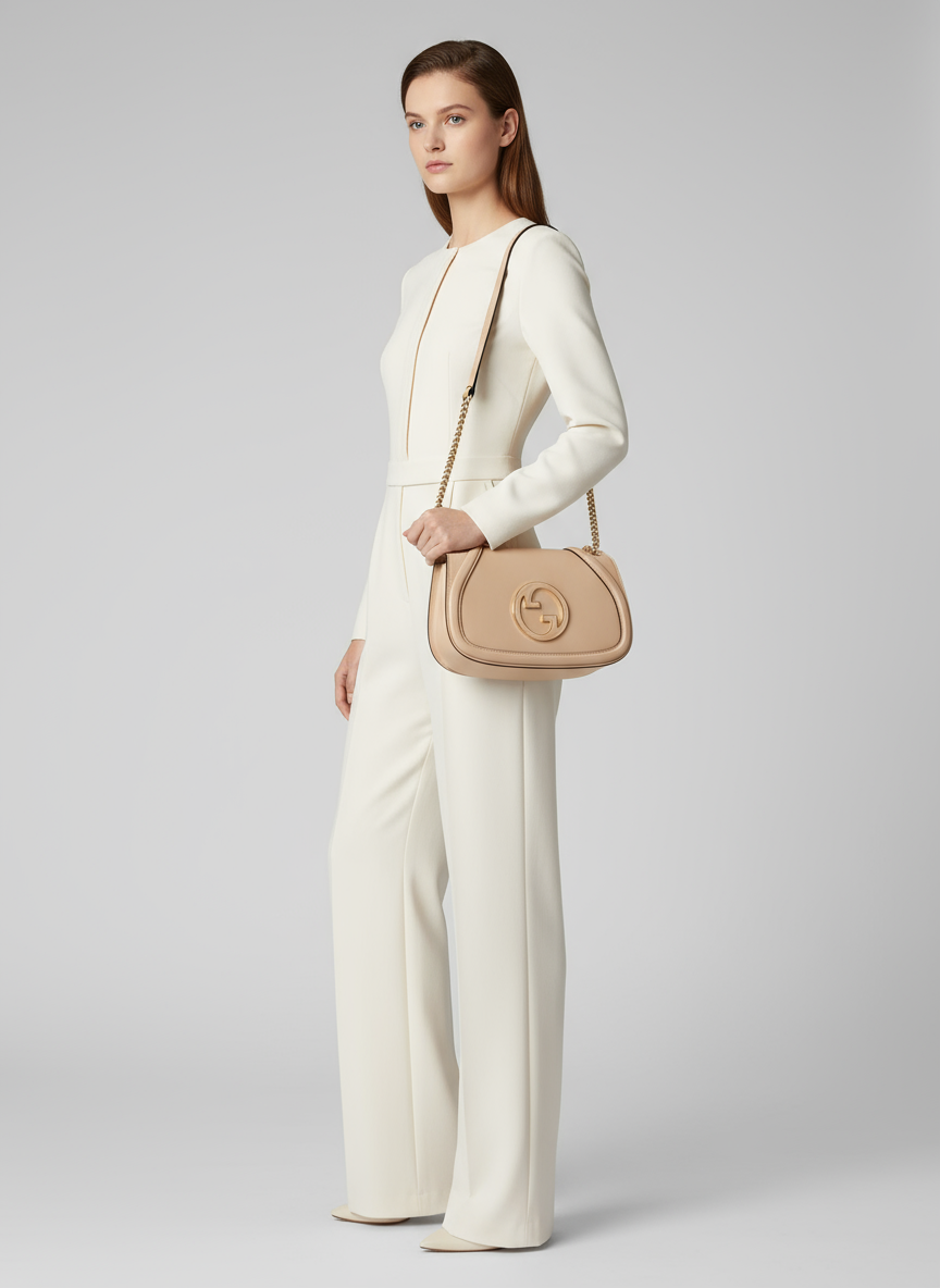 Gucci Blondie Beige Nude Shoulder Bag