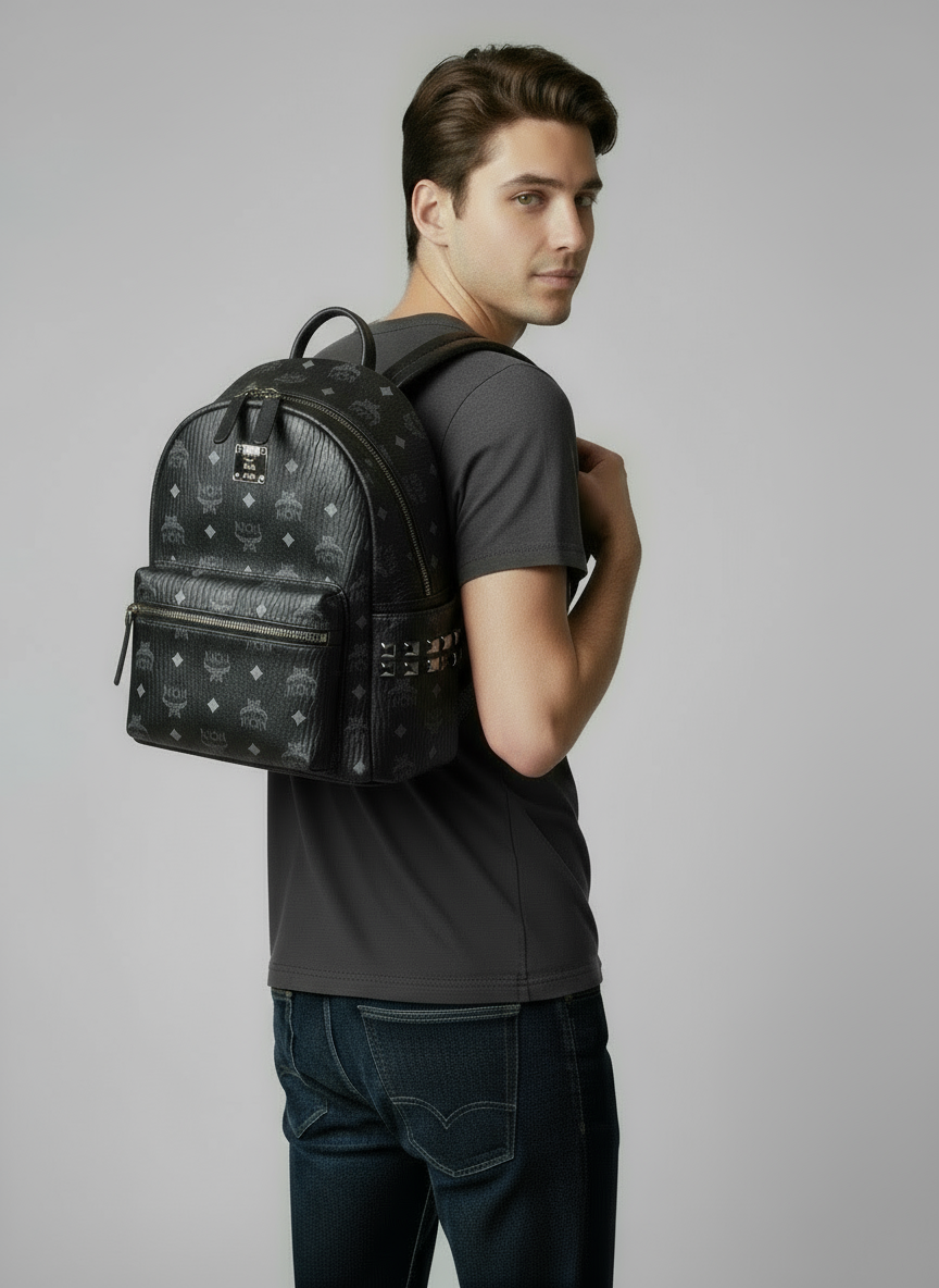 MCM ΜΑΥΡΟ LEATHER BACKPACK
