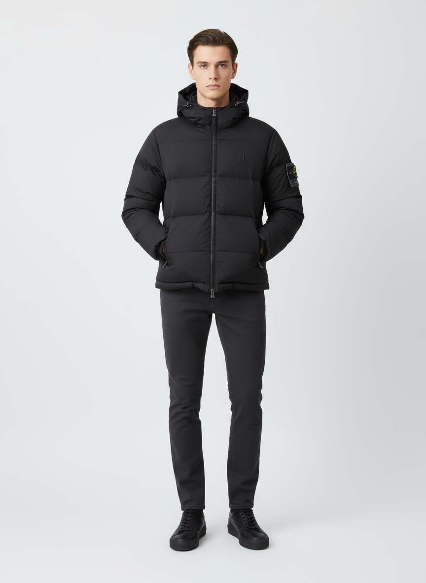 Stone Island Jacket Model Photo