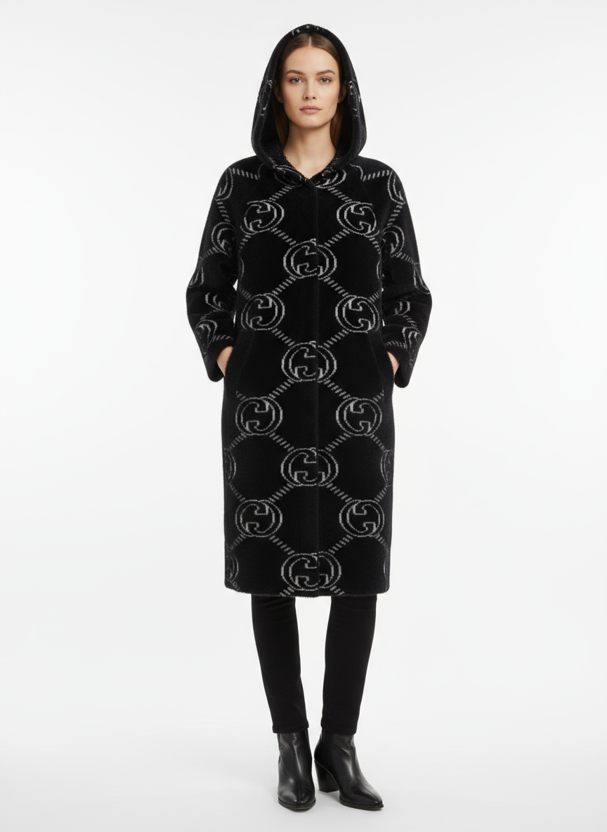 Gucci Coat Model Photo